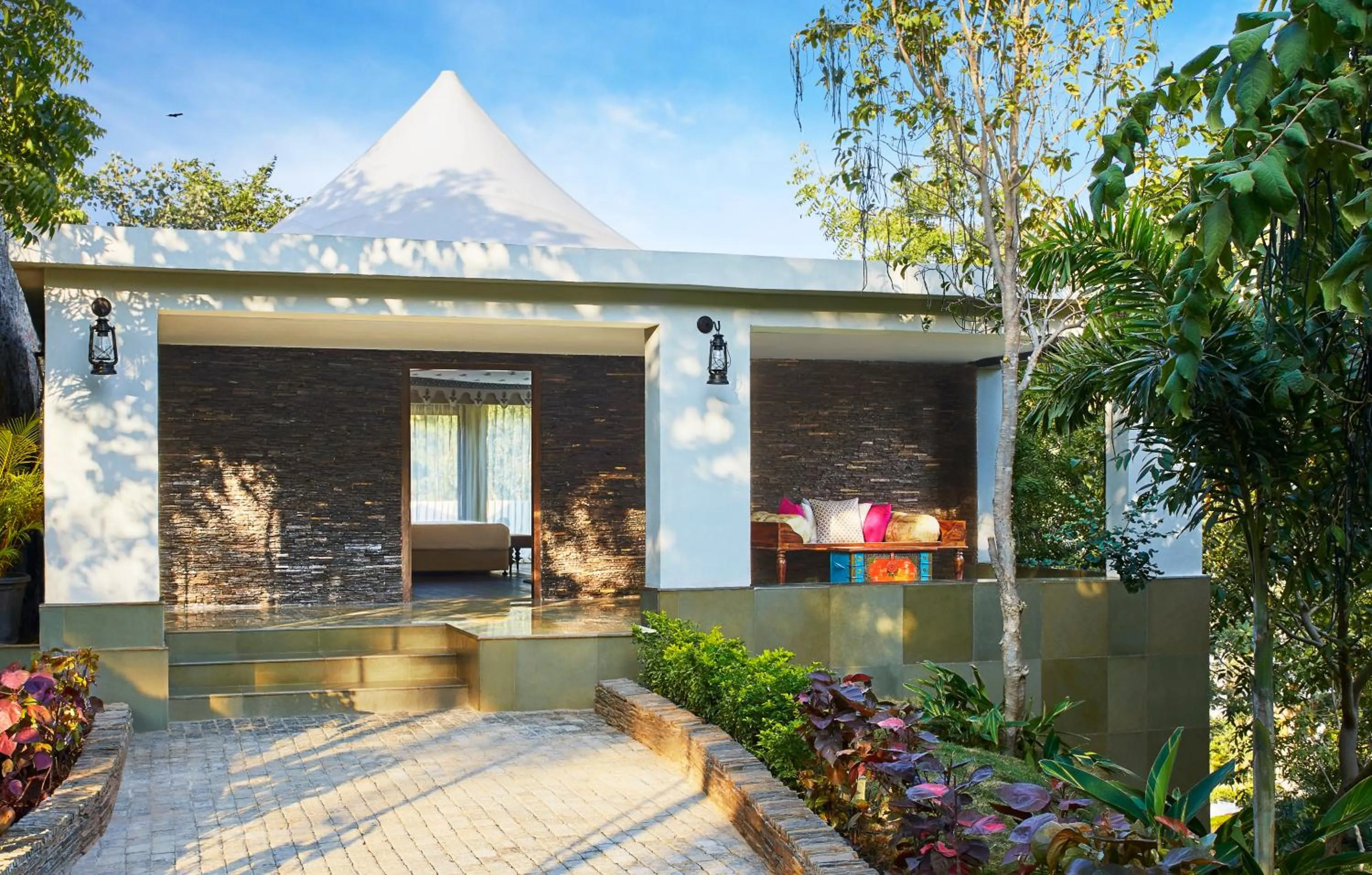 Garden view in Taj Aravali Resort & Spa Udaipur