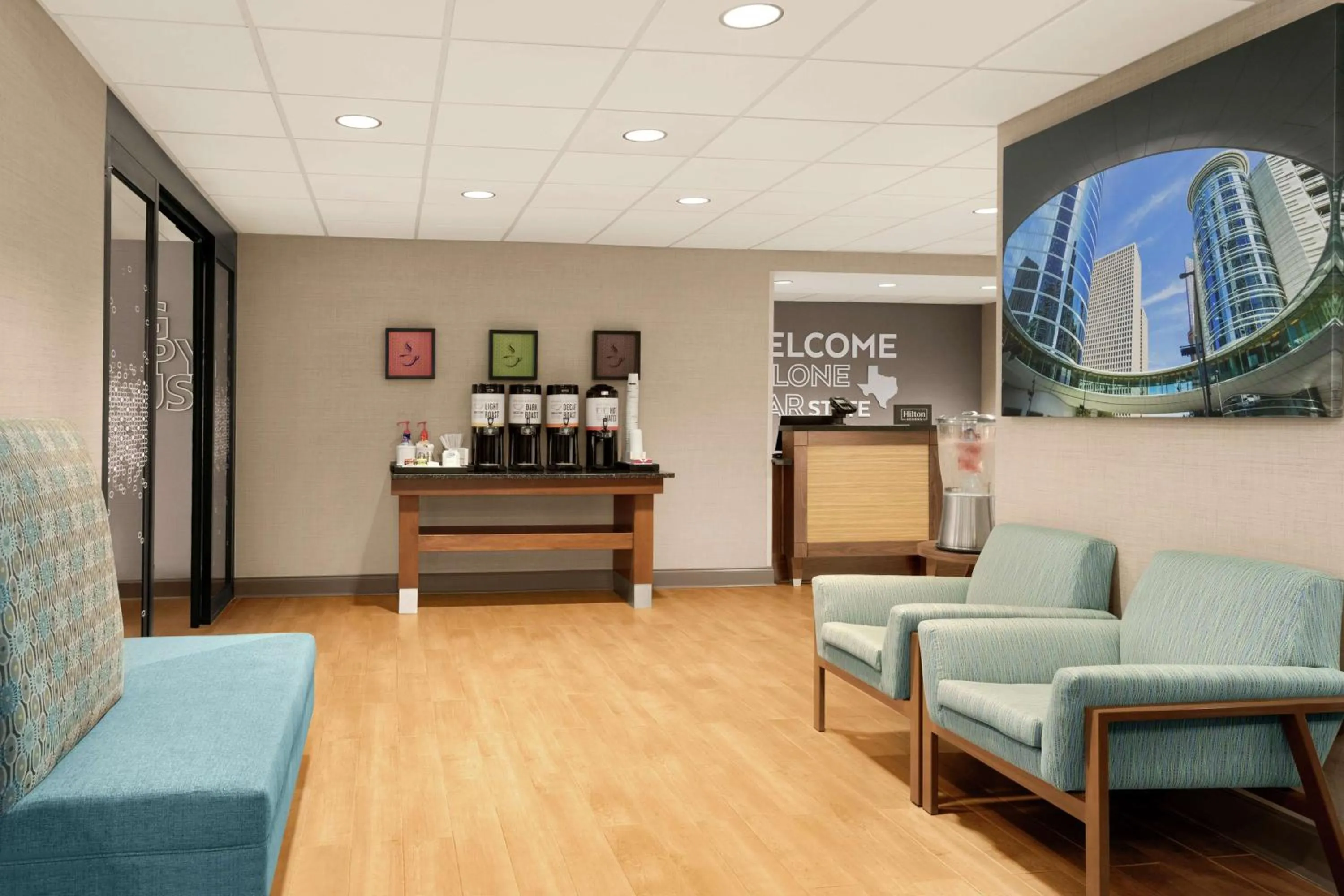 Lobby or reception in Hampton Inn Houston Hobby Airport