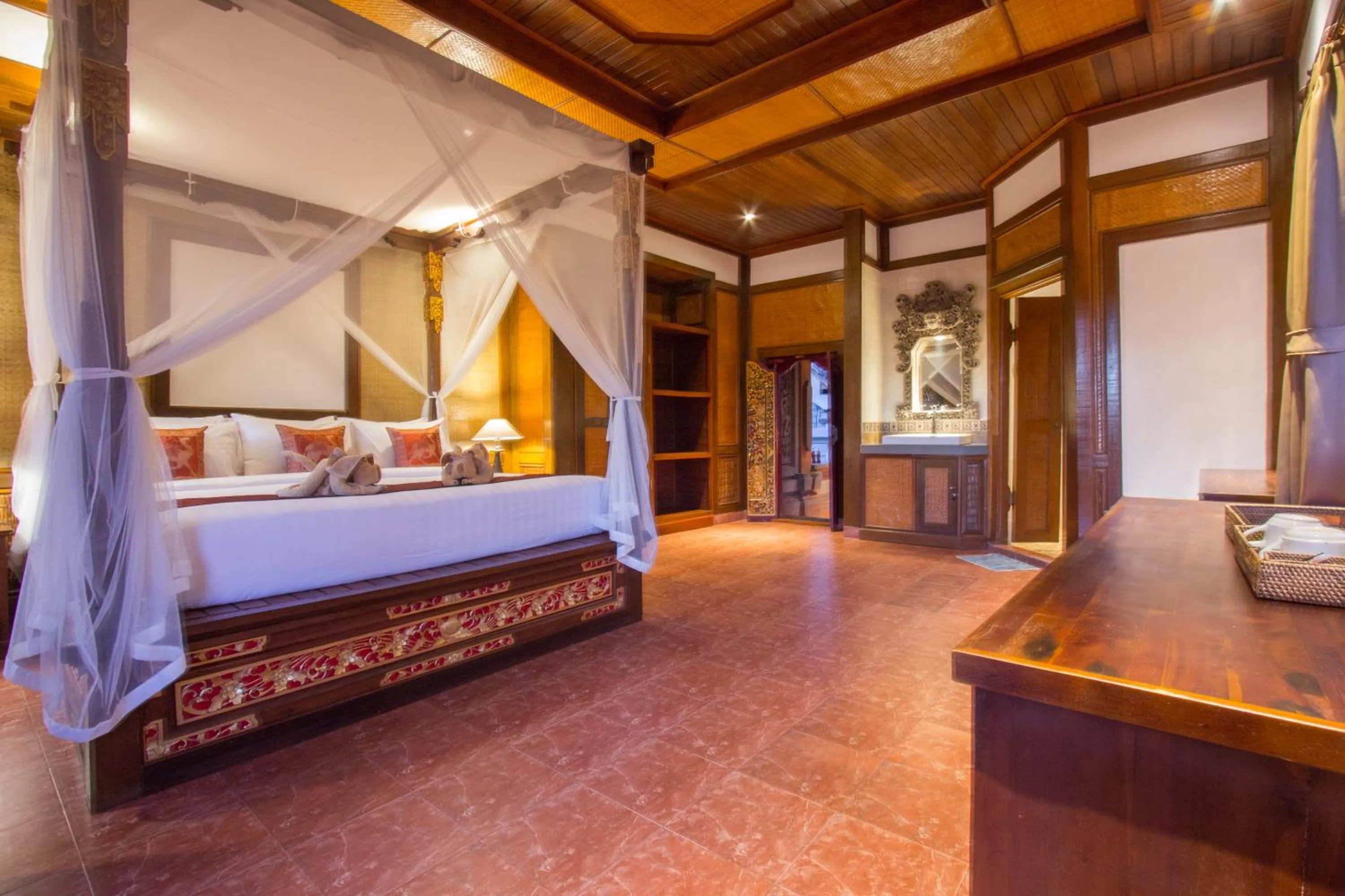 Bathroom, Bed in Ubud Terrace