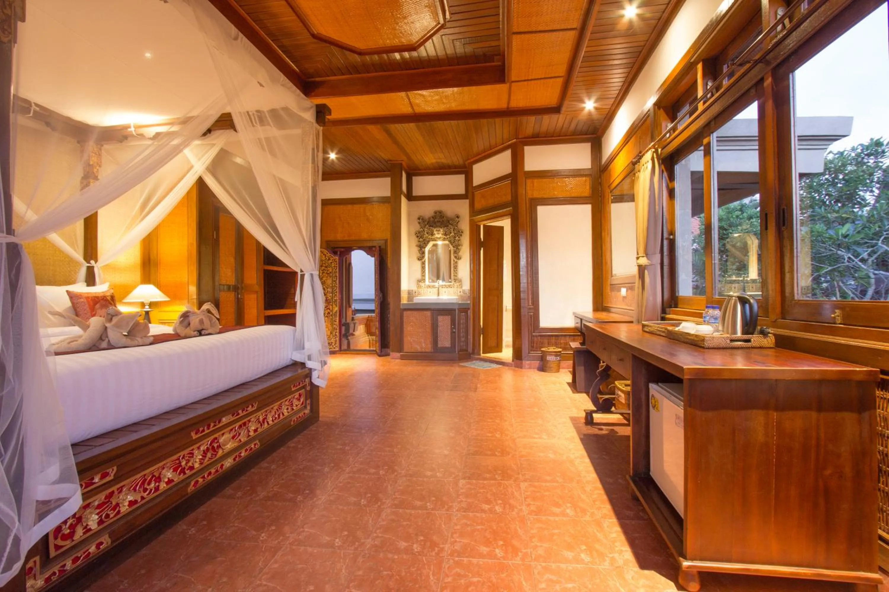 Bathroom, Bed in Ubud Terrace