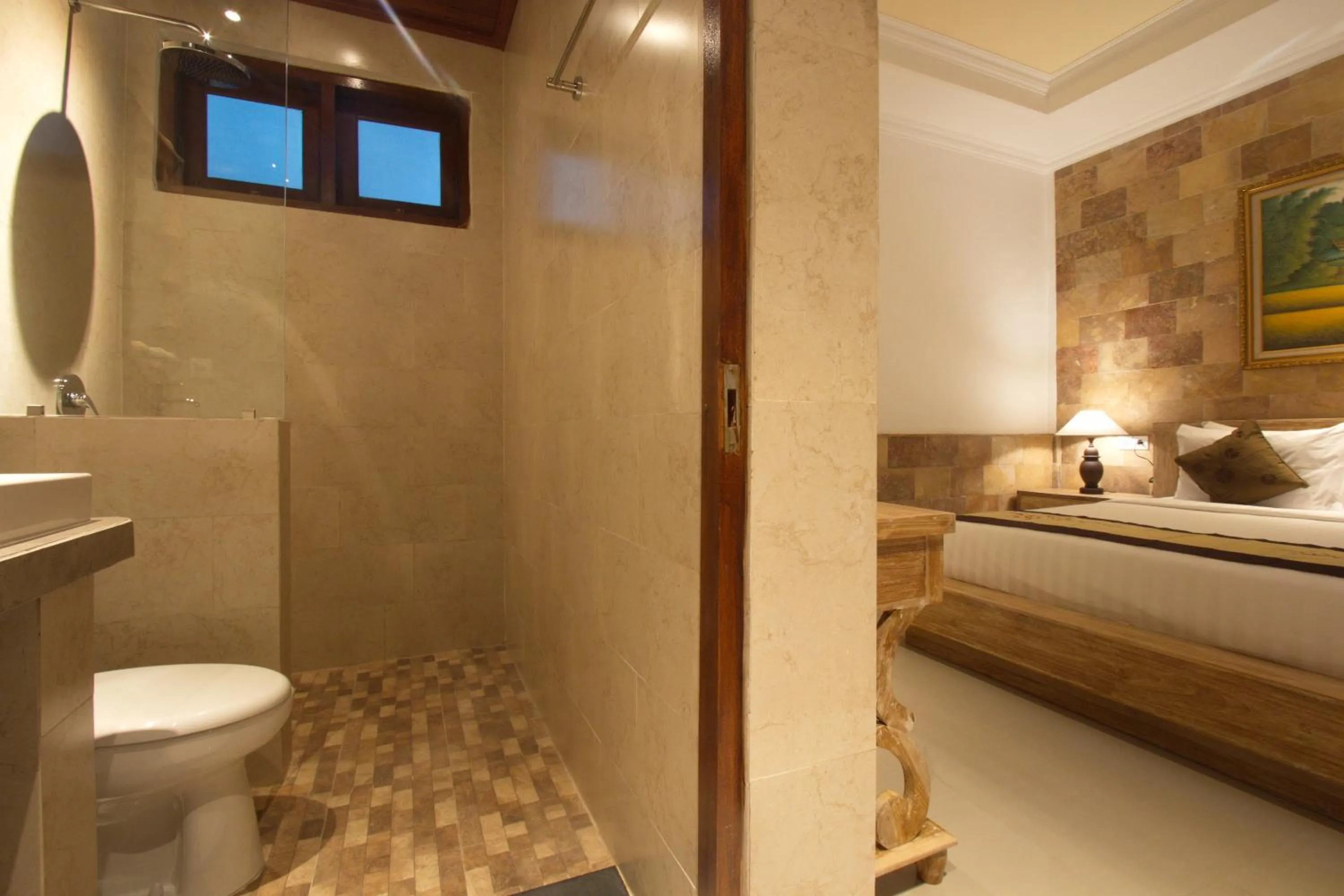 Bathroom, Bed in Ubud Terrace