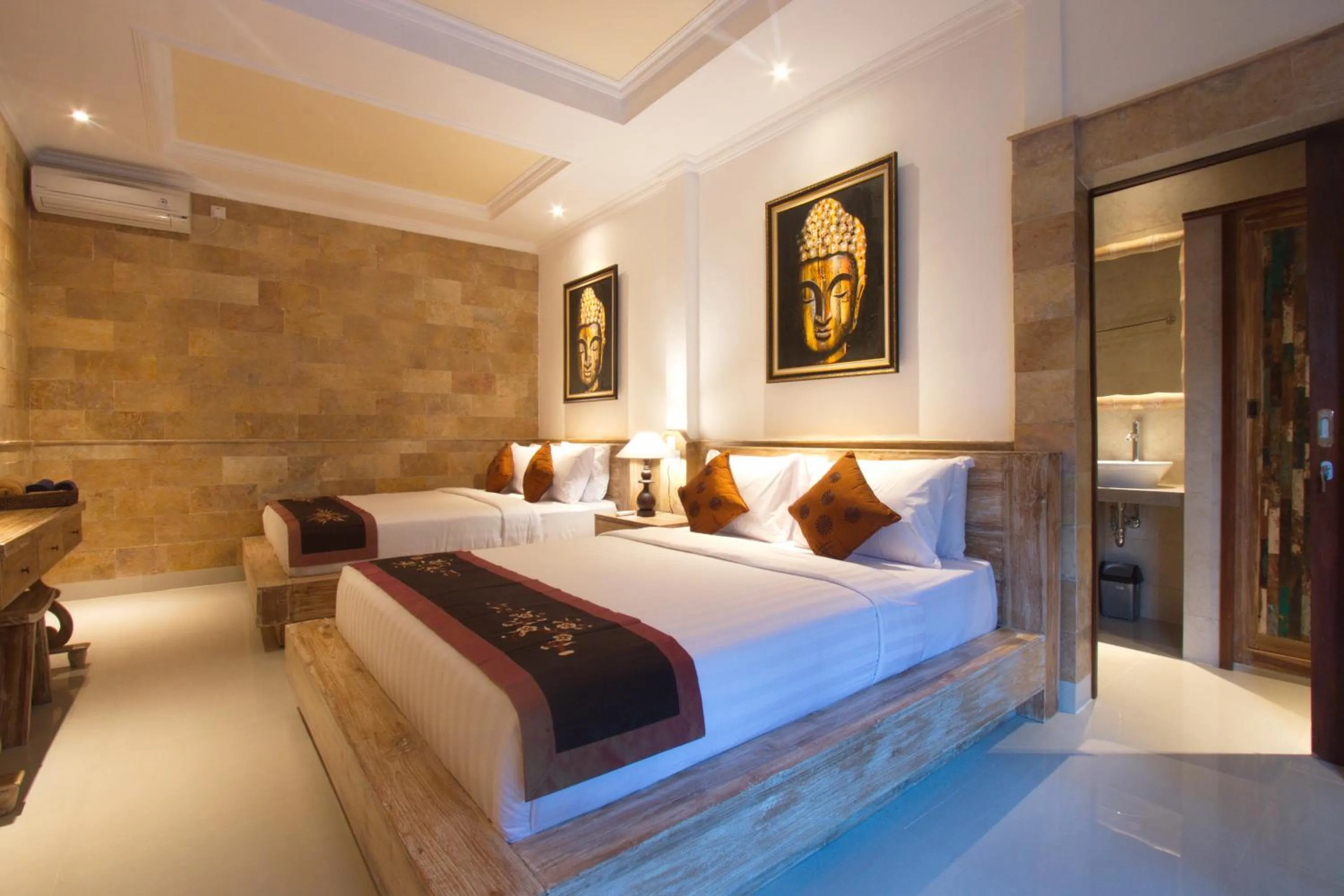 Bathroom, Bed in Ubud Terrace