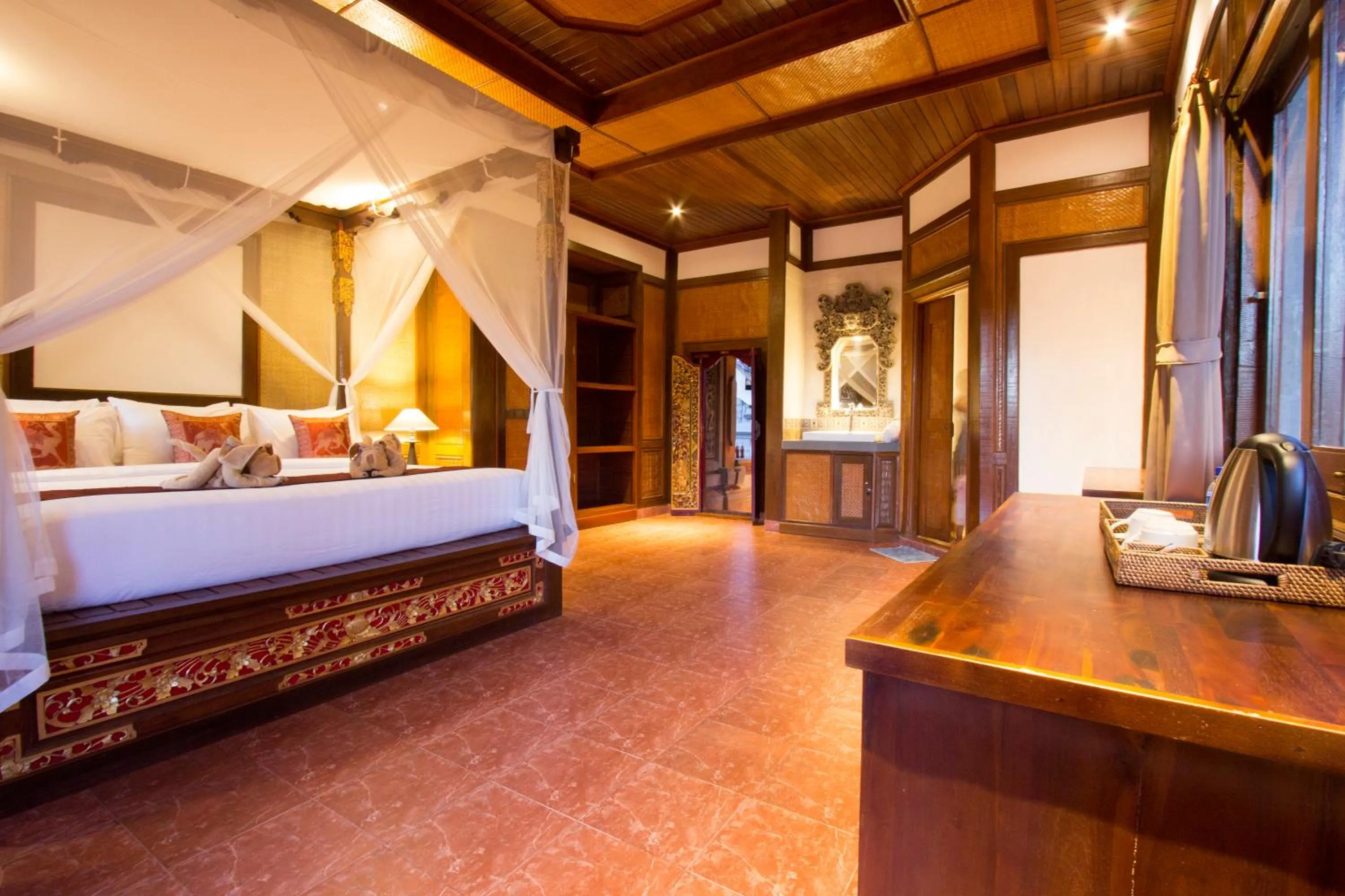Bathroom, Bed in Ubud Terrace