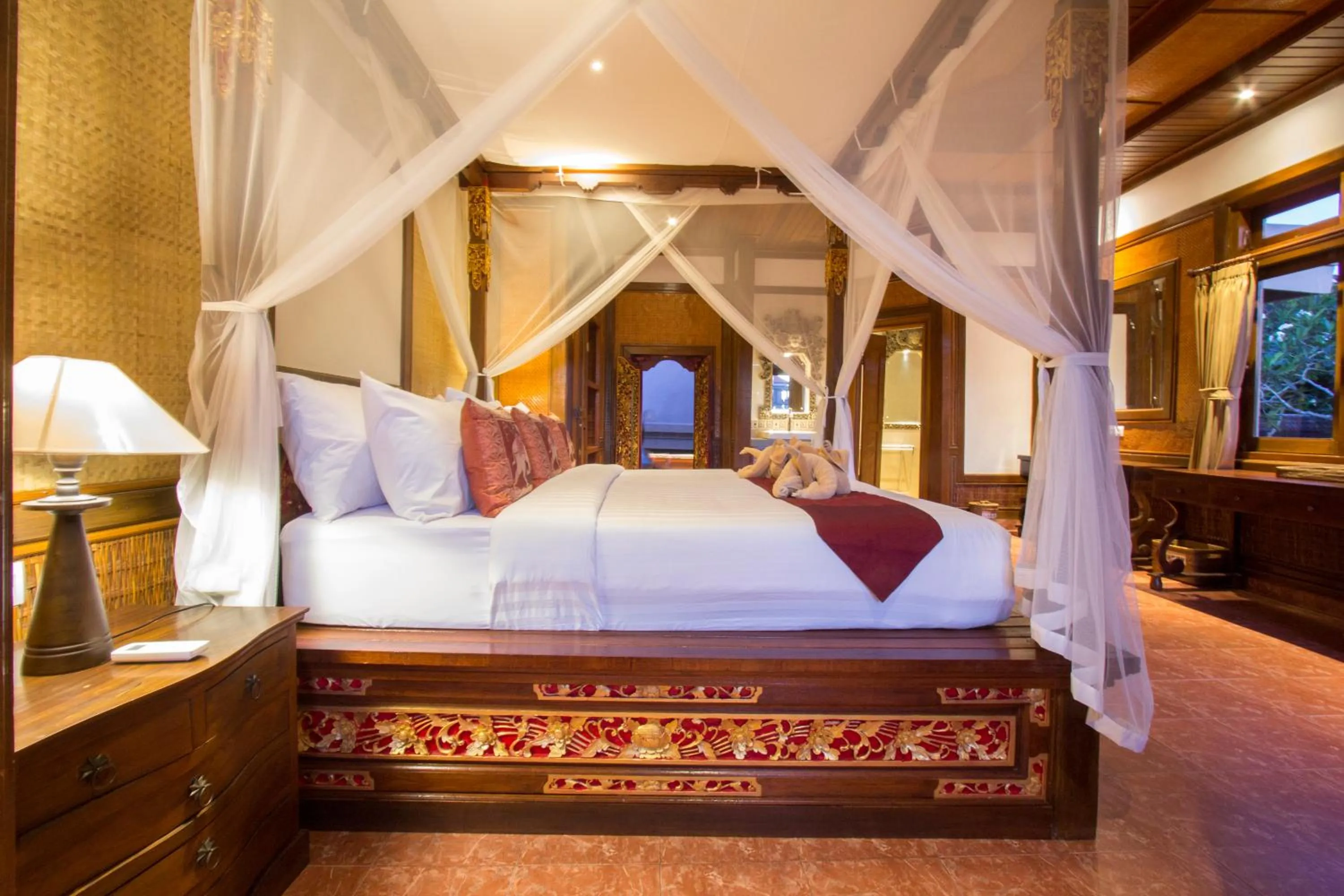 Bathroom, Bed in Ubud Terrace