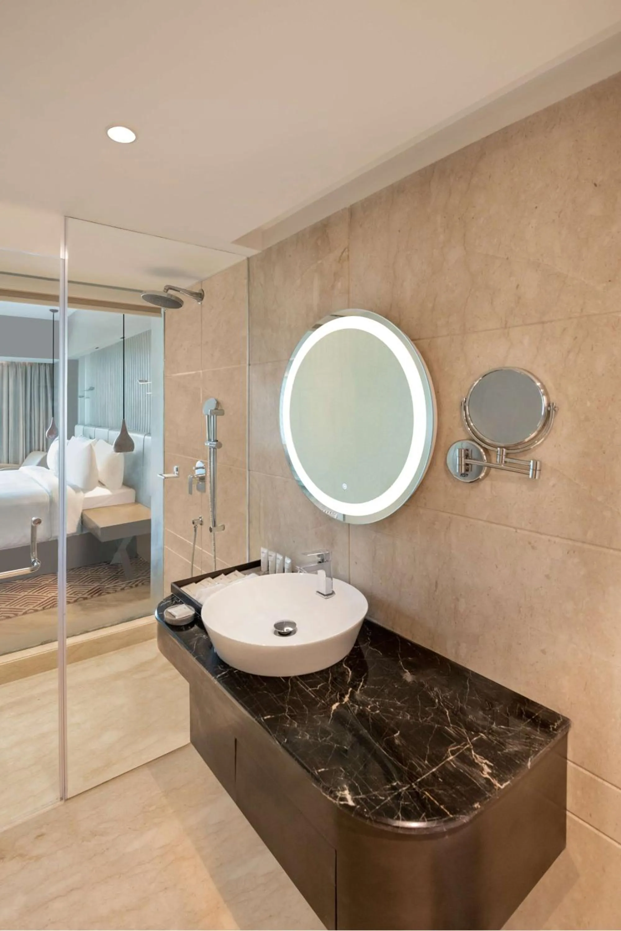 Bathroom, Bed in Radisson Hotel Sector 29 Gurugram