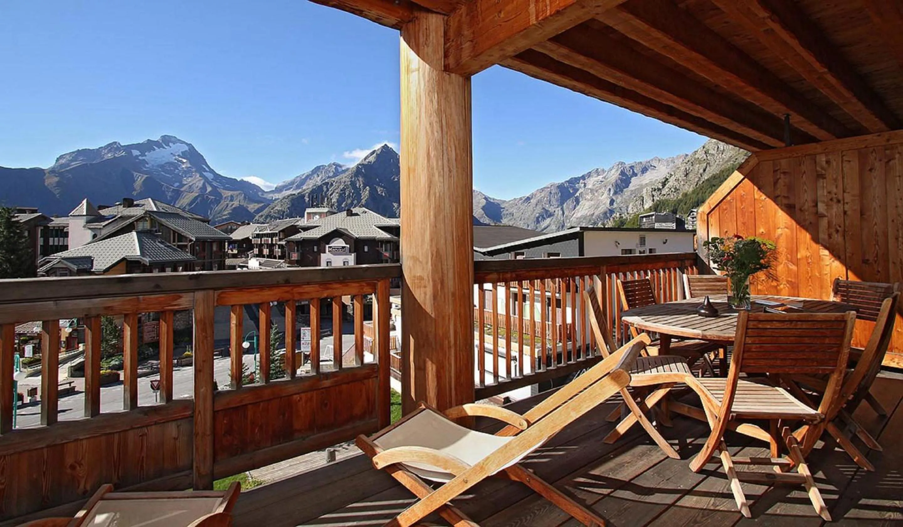 Balcony/Terrace in Vacancéole - Résidence Cortina