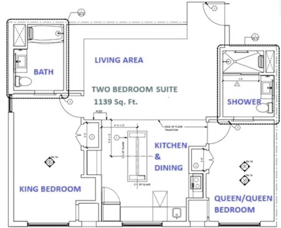 Bedroom in Hyatt House Orlando International Drive
