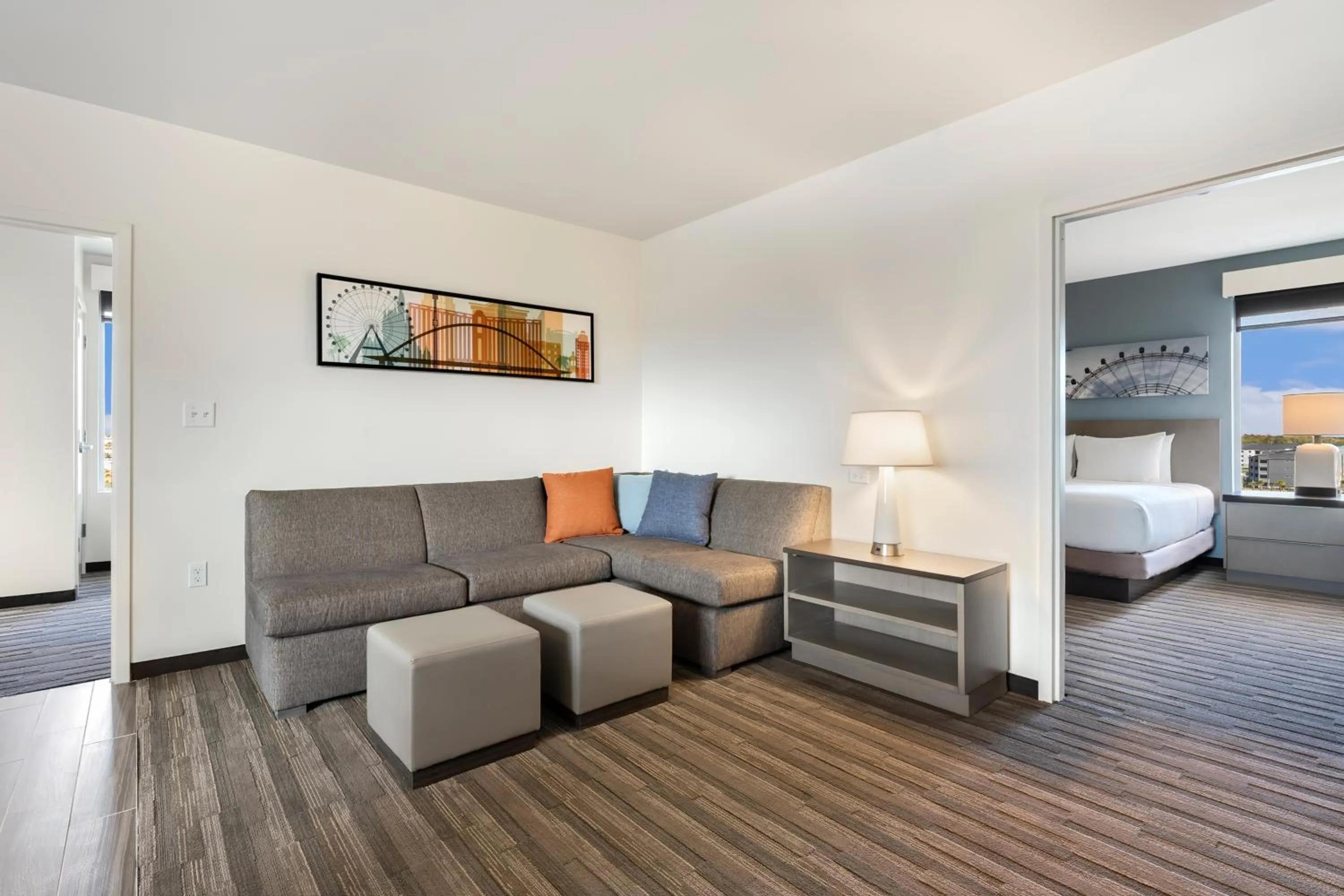 Bed in Hyatt House Orlando International Drive