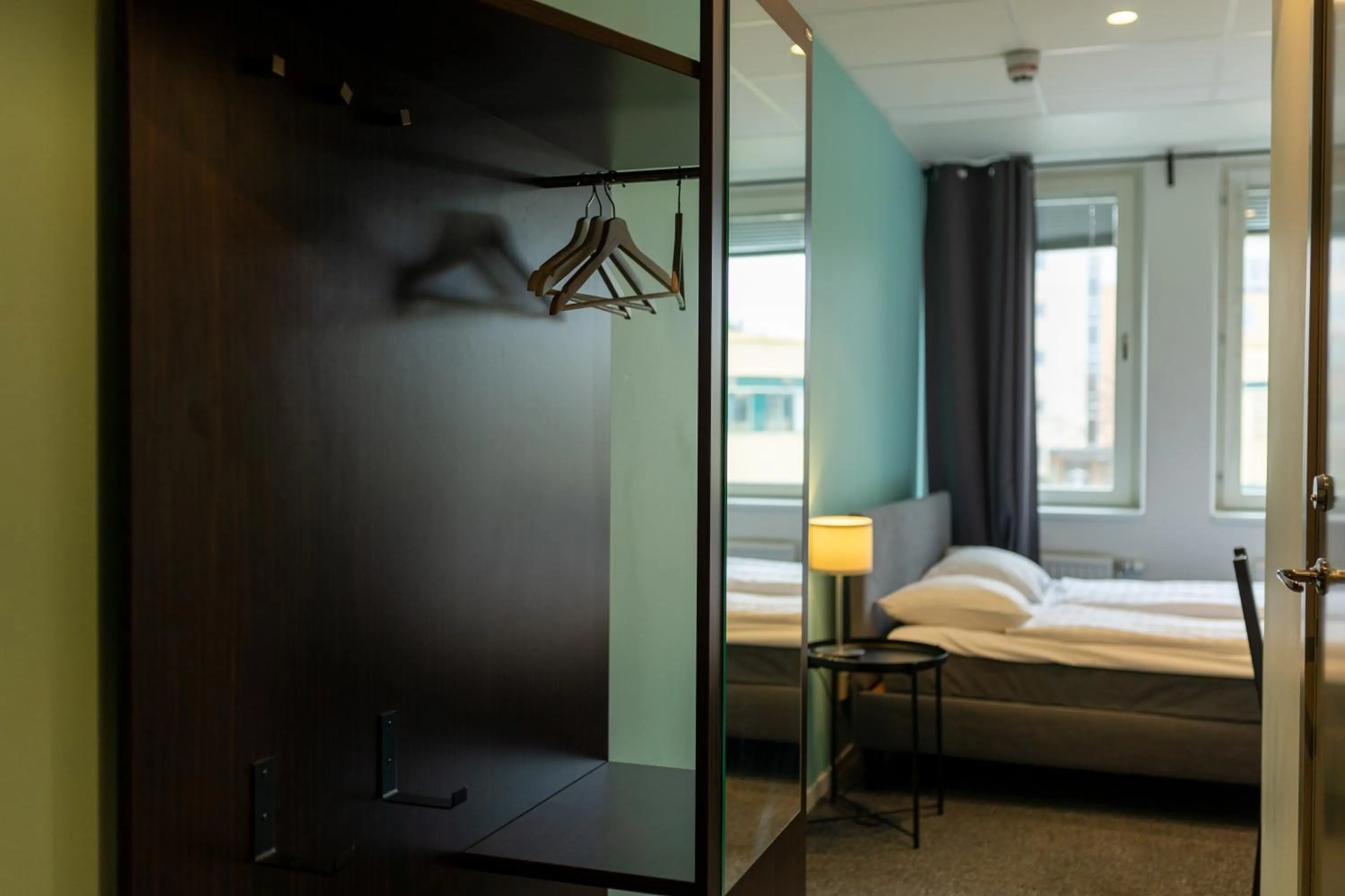 Bed in Stockholm Hotel Apartments Sollentuna