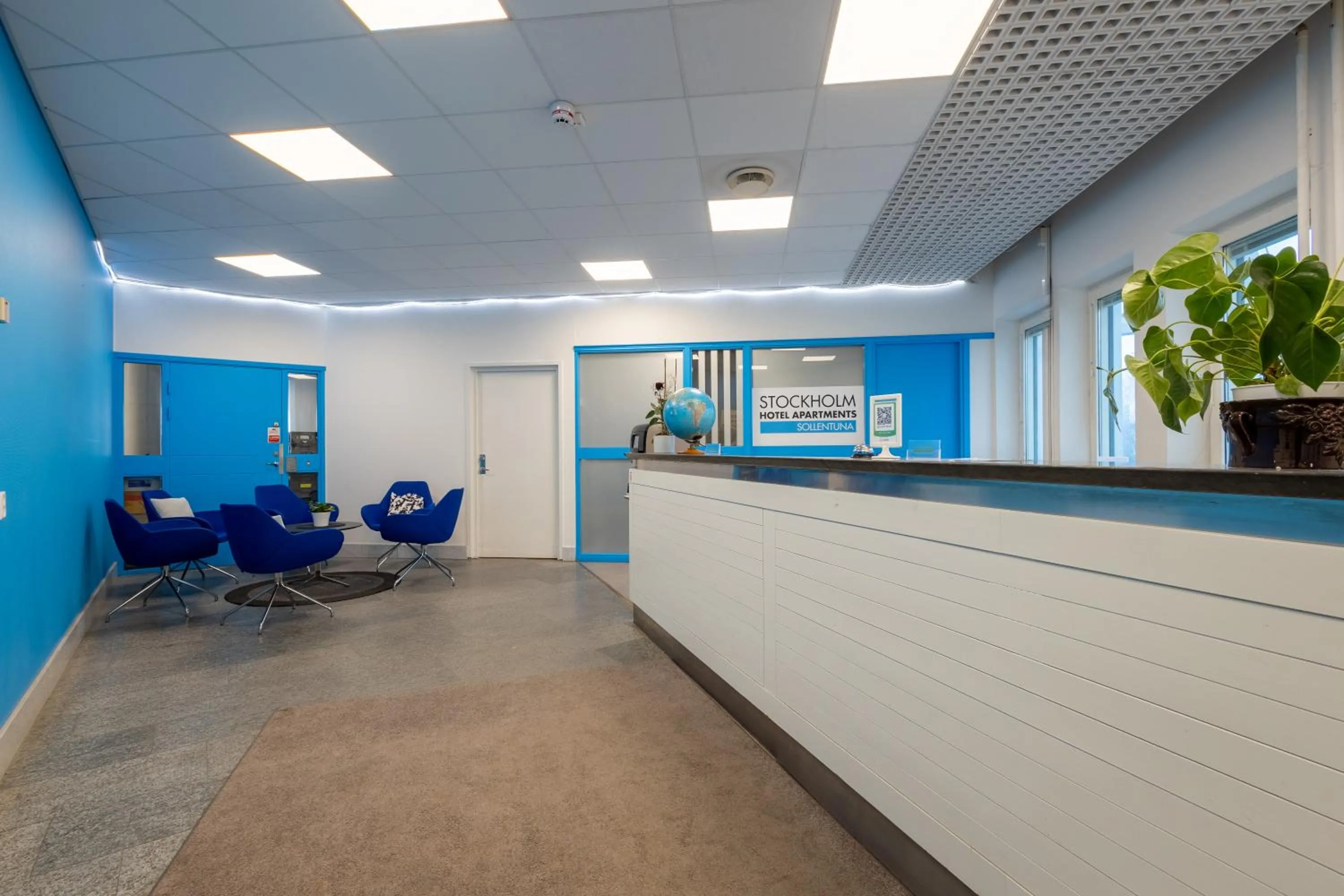 Lobby or reception in Stockholm Hotel Apartments Sollentuna