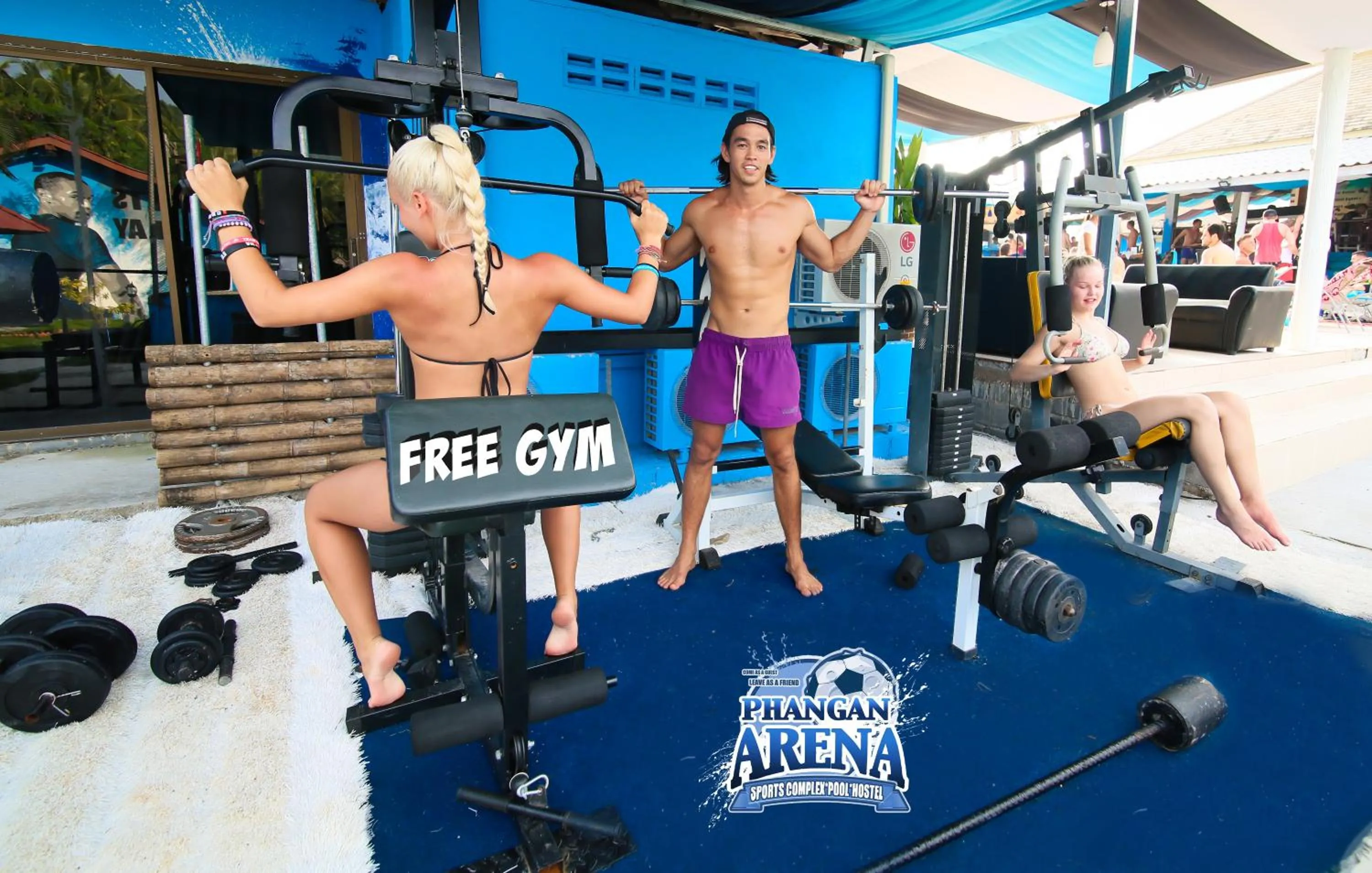 Property building in Phangan Arena Hostel