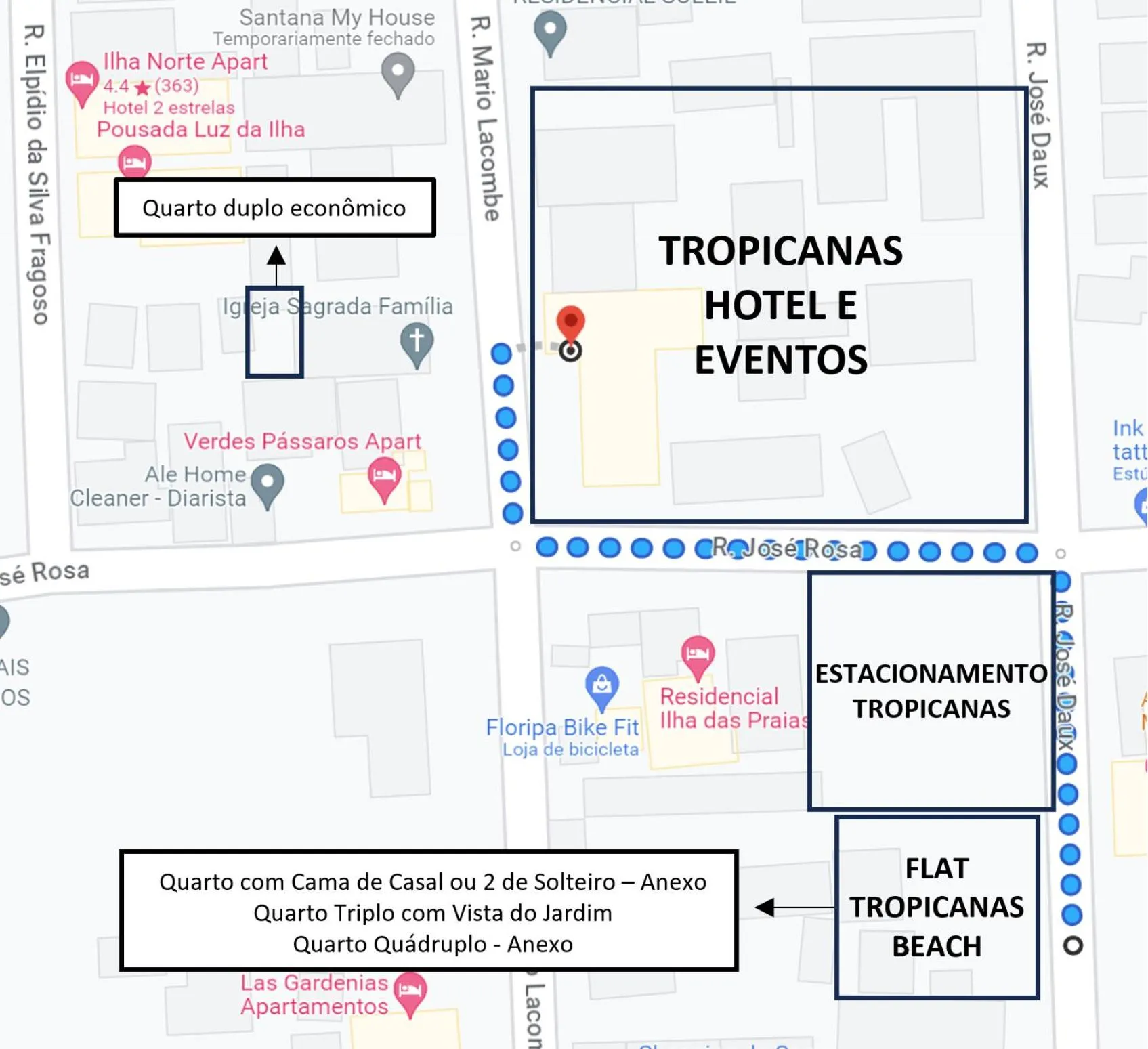 Bird's eye view in Tropicanas Hotel e Eventos