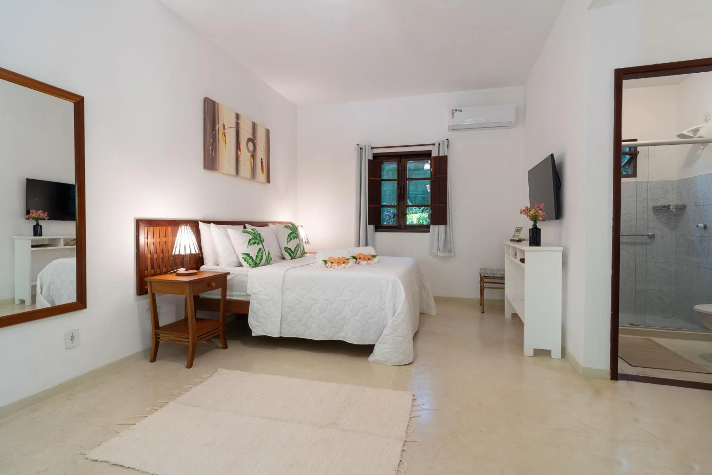 Bed in Pousada Samambaia