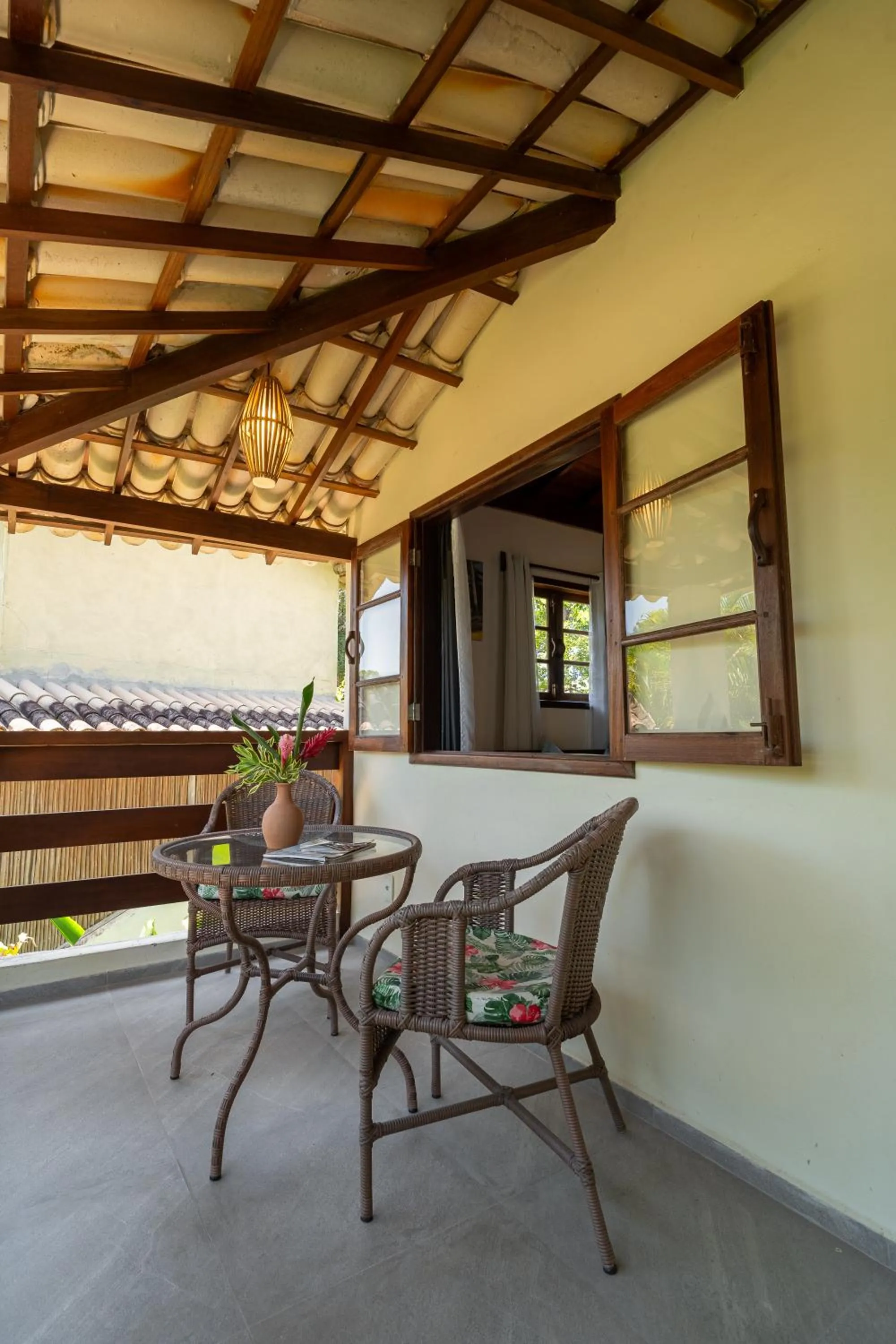 Balcony/Terrace in Pousada Samambaia