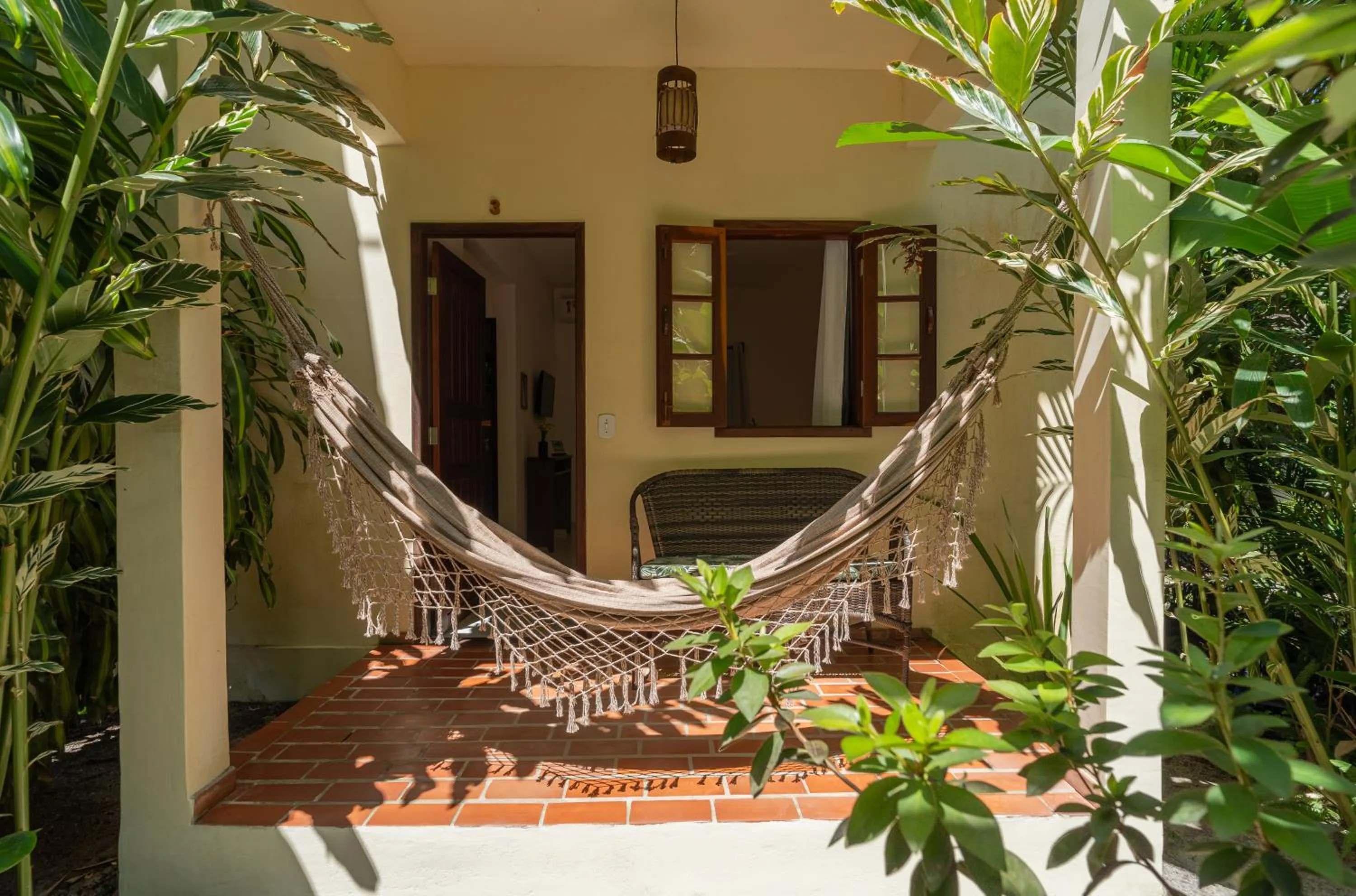 Balcony/Terrace in Pousada Samambaia