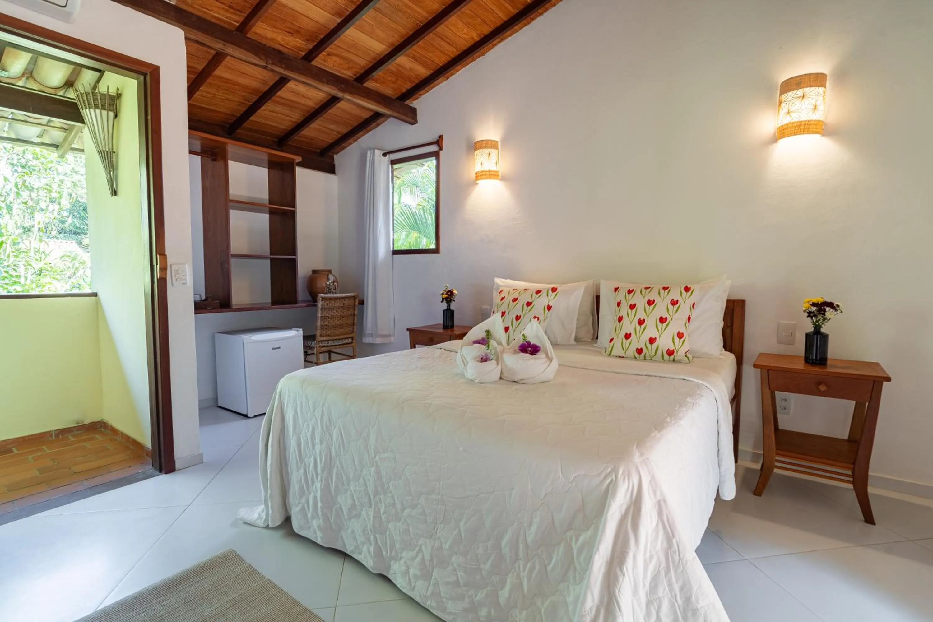 Bedroom, Bed in Pousada Samambaia