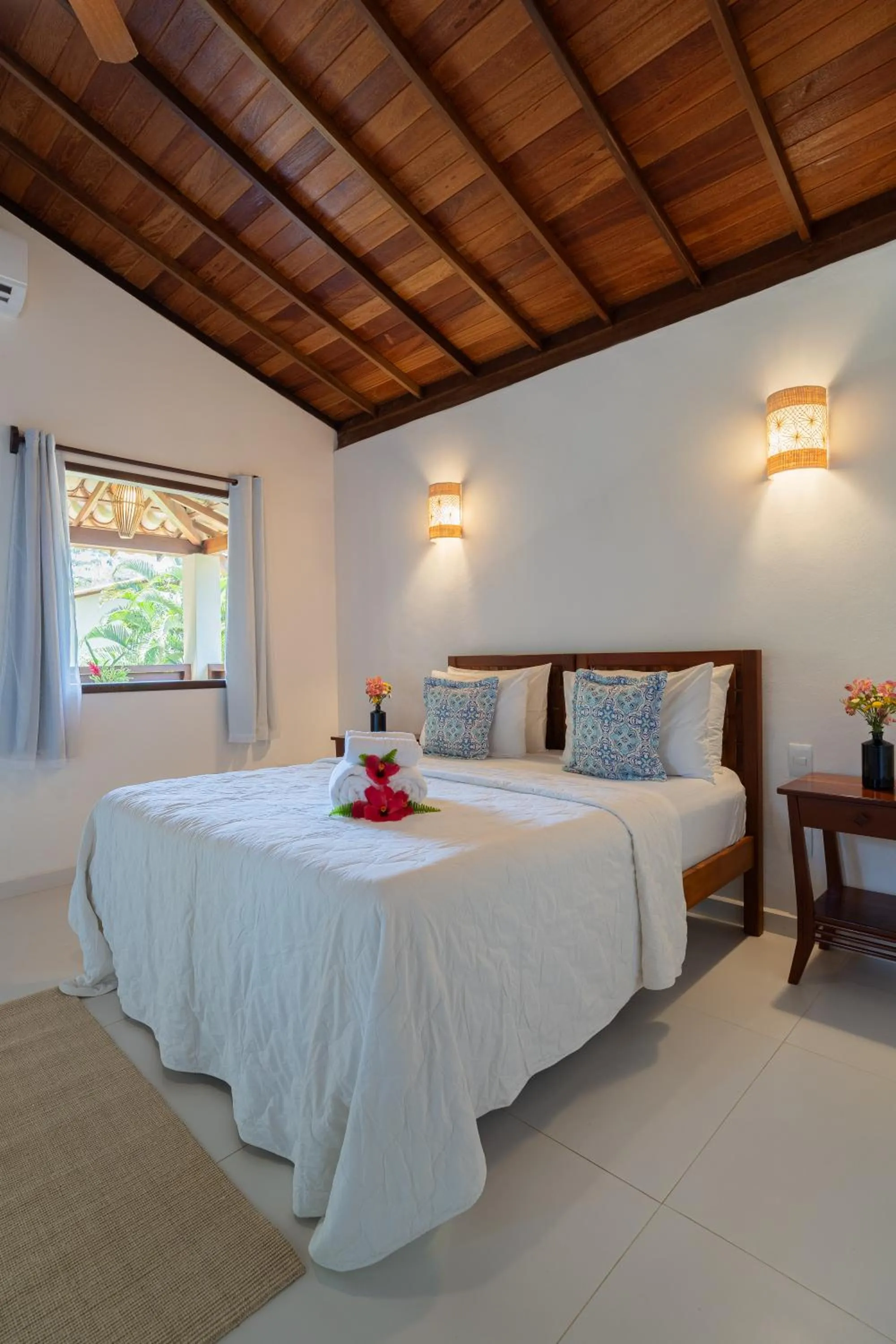 Bed in Pousada Samambaia