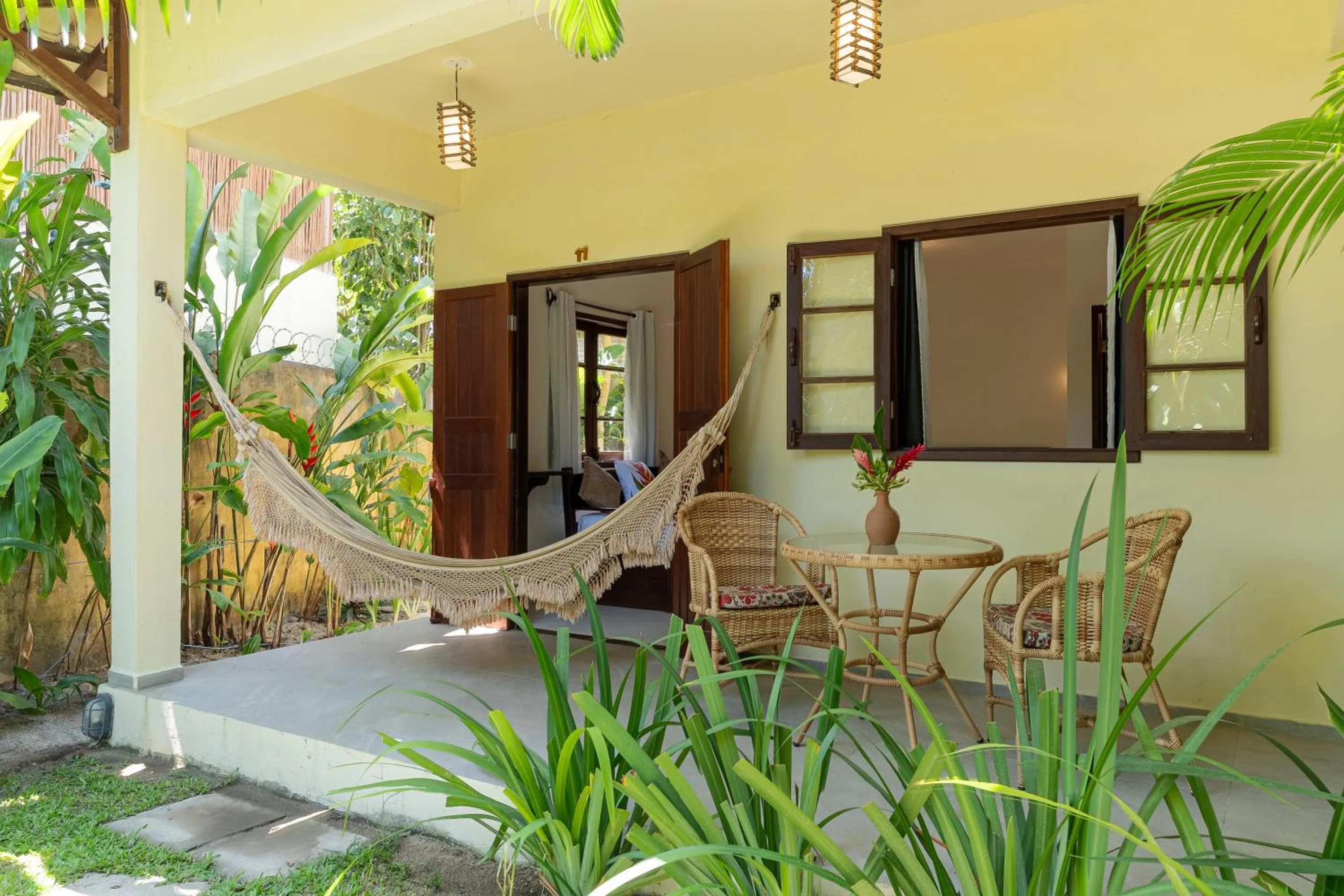 Balcony/Terrace in Pousada Samambaia