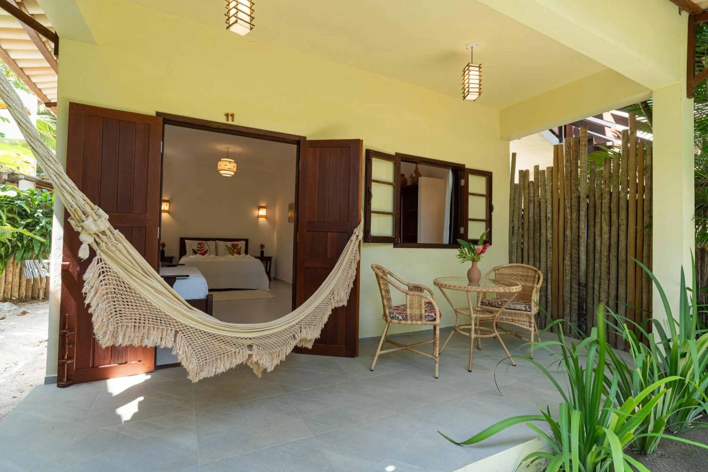 Balcony/Terrace in Pousada Samambaia