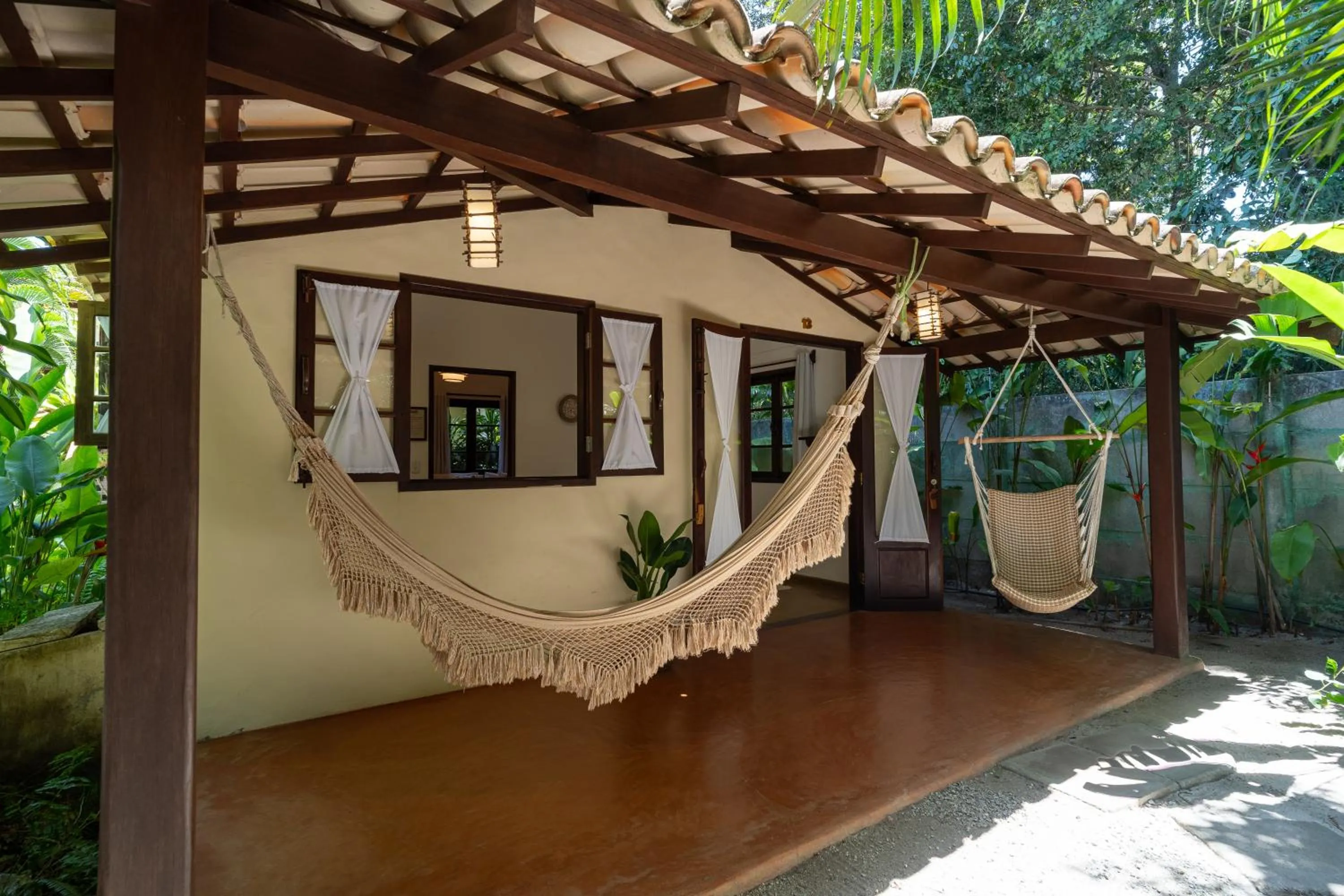 Balcony/Terrace in Pousada Samambaia