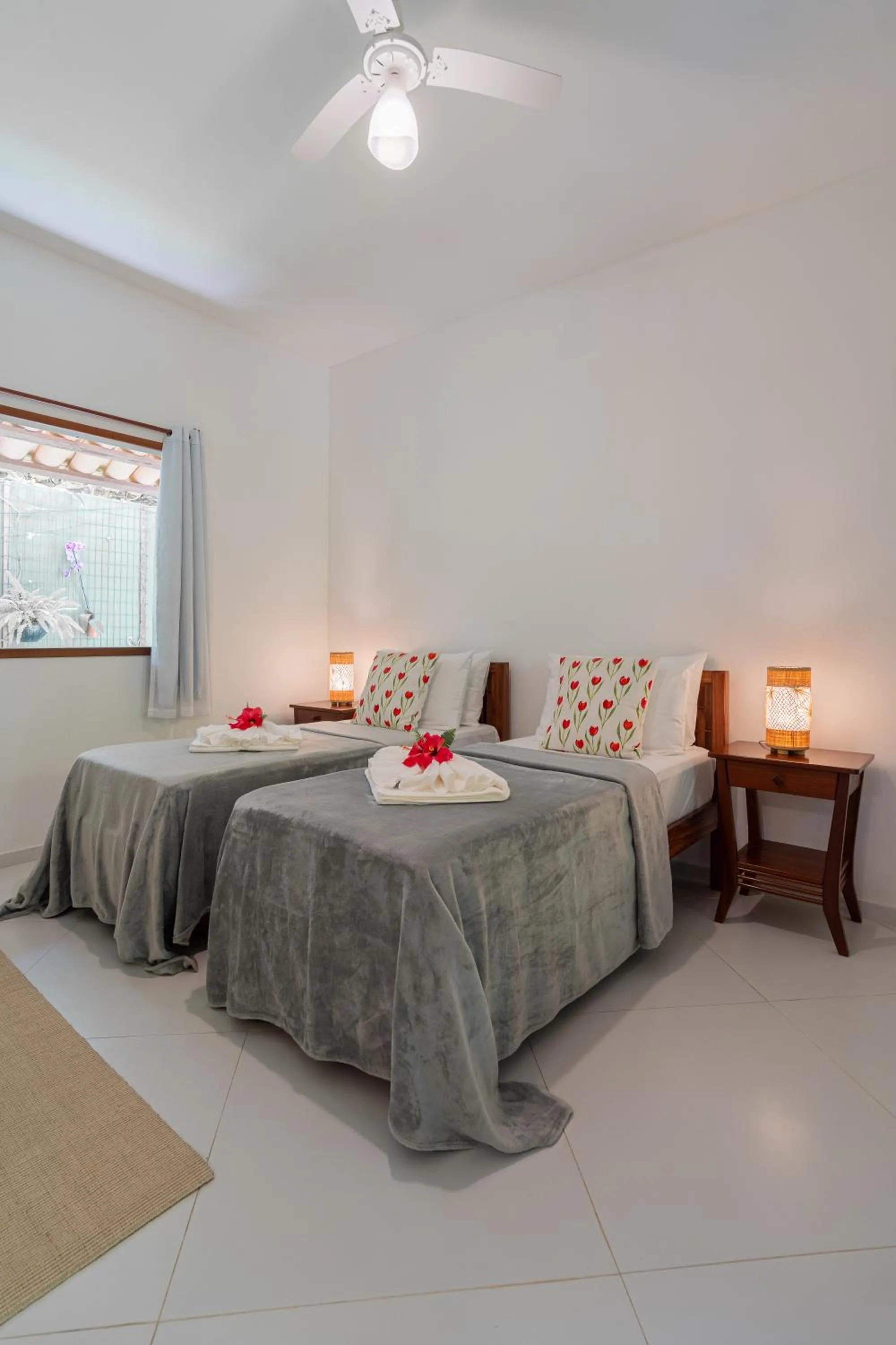 Bed in Pousada Samambaia