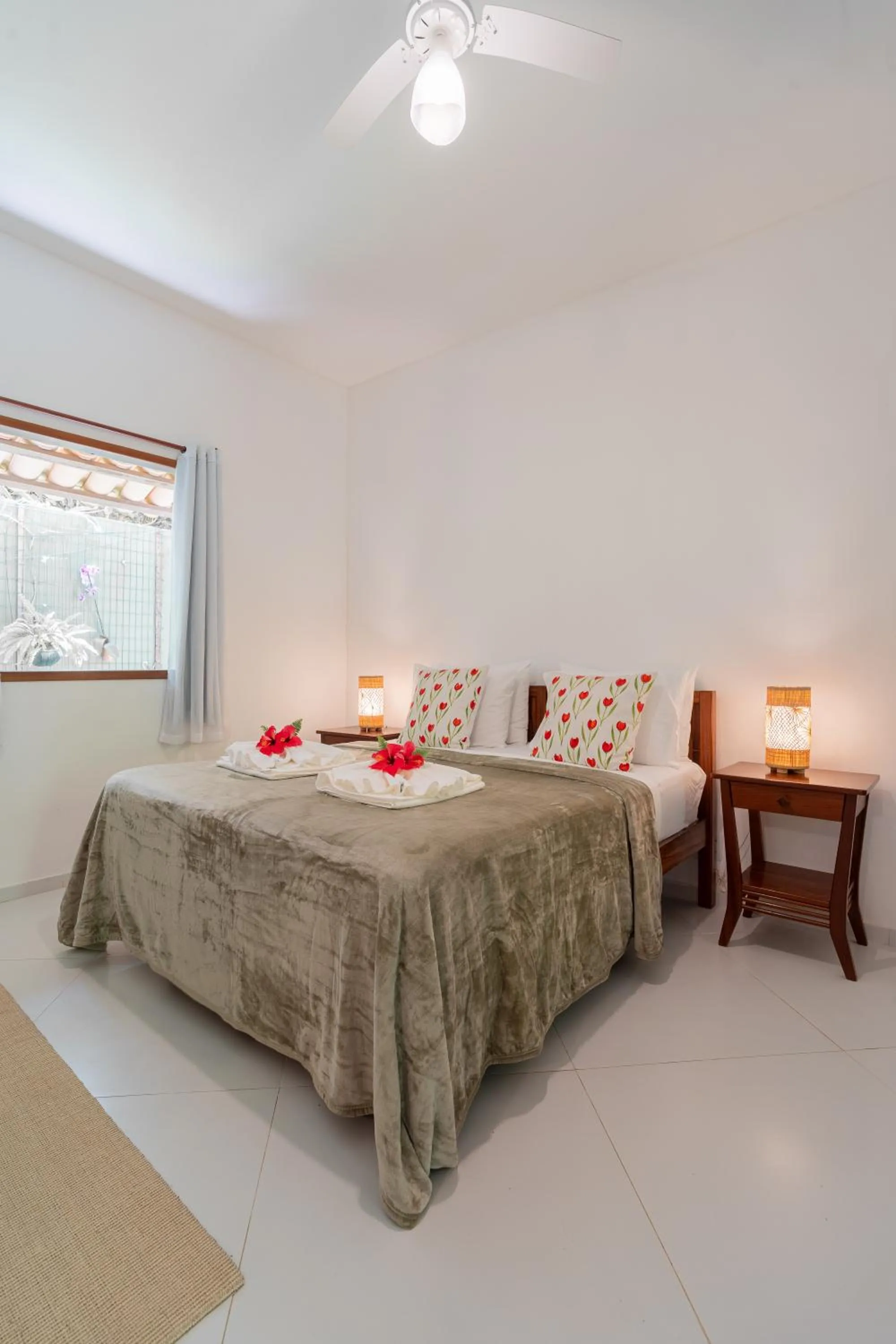 Bed in Pousada Samambaia