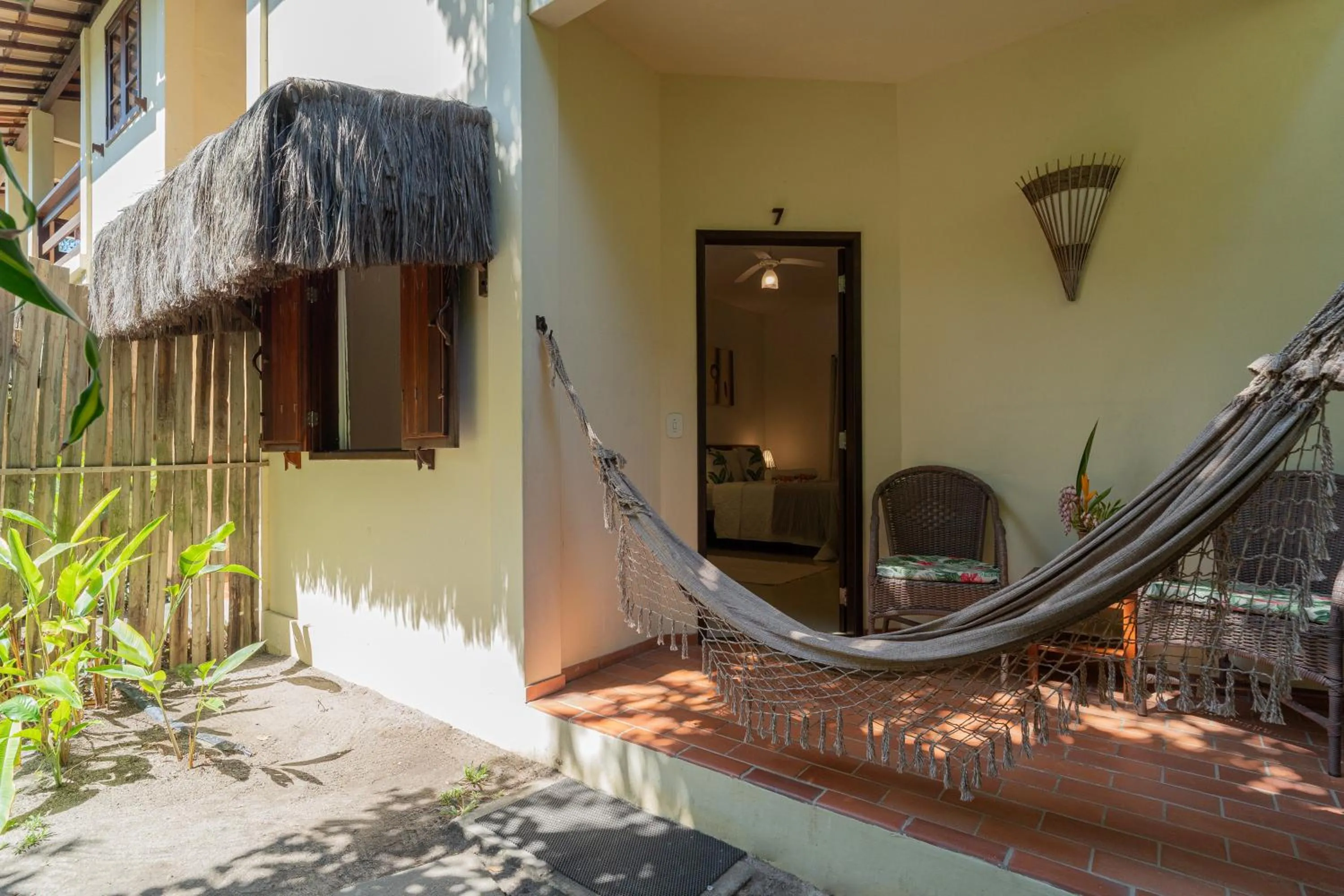 Balcony/Terrace in Pousada Samambaia