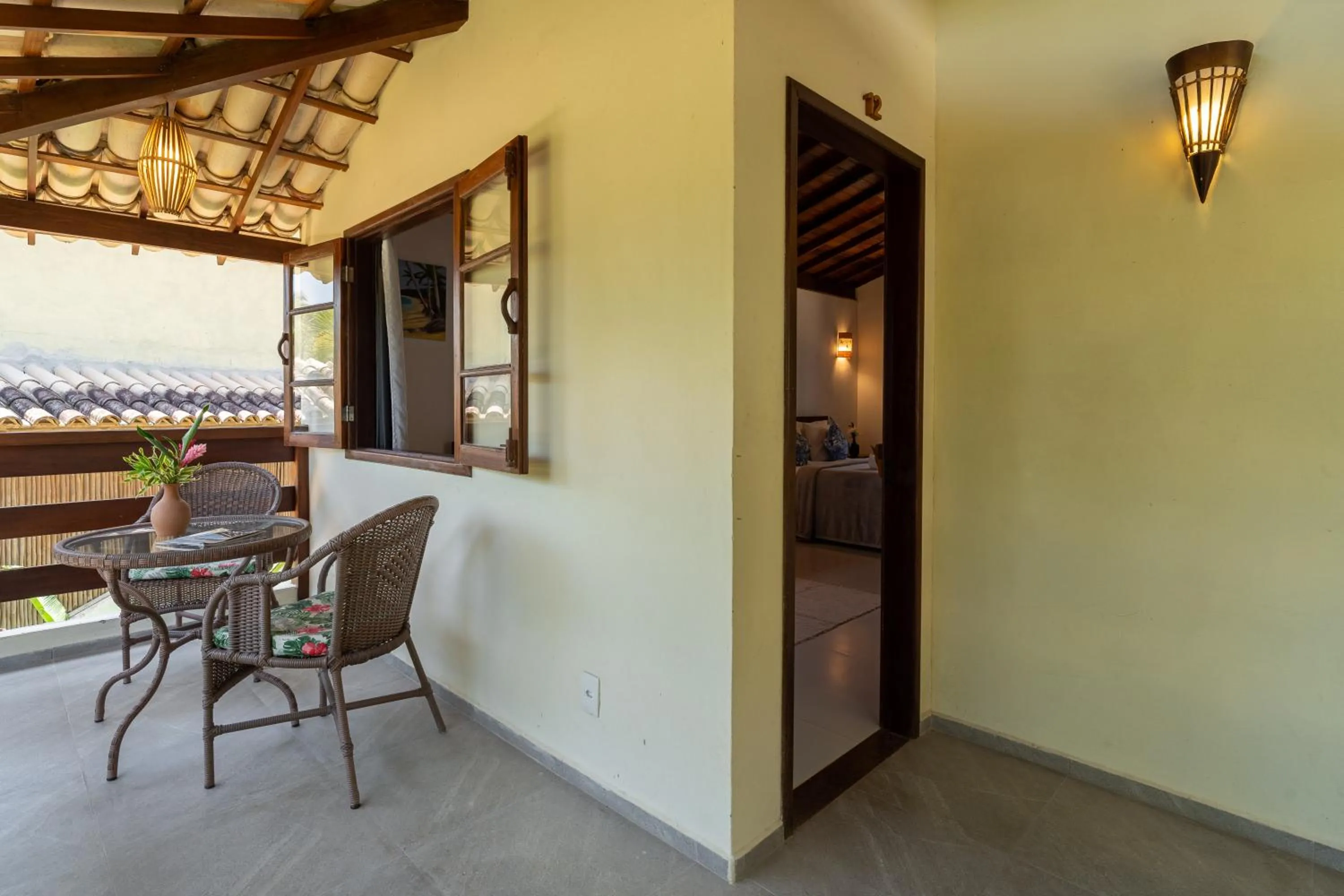 Balcony/Terrace in Pousada Samambaia