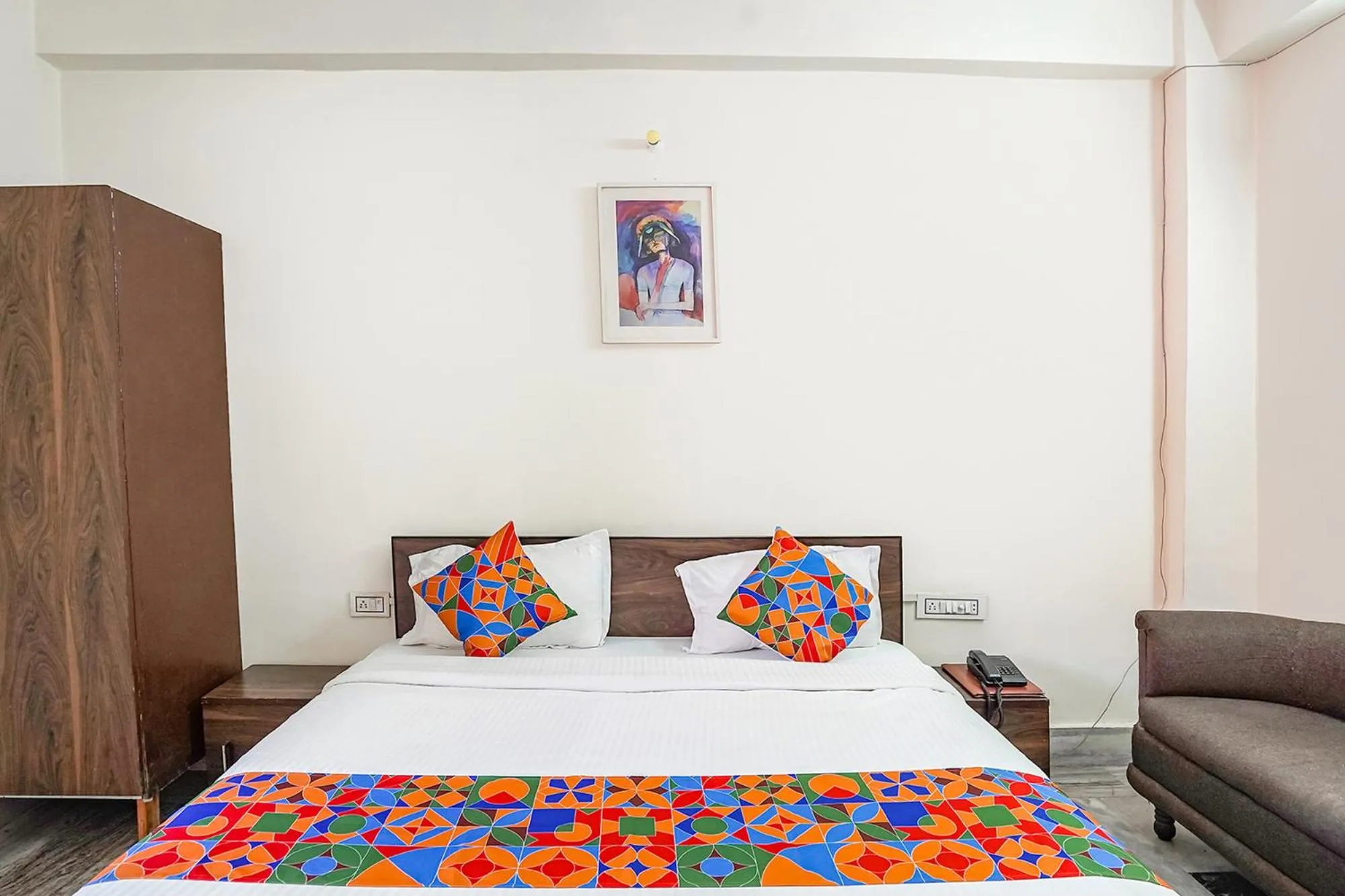 Bed in FabHotel New Shanti