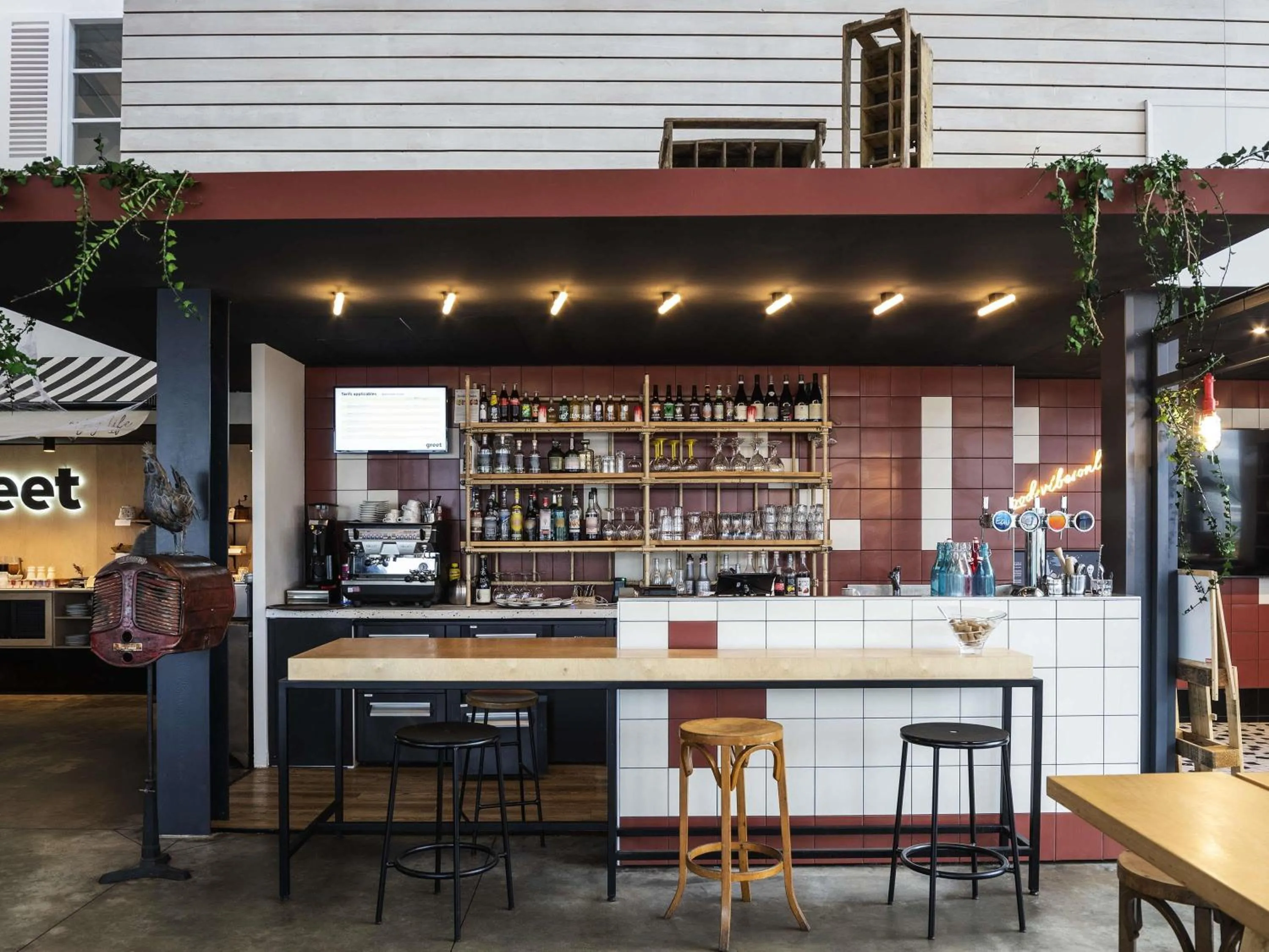 Lounge or bar in Greet hotel Bourg-en-Bresse Sud Montagnat