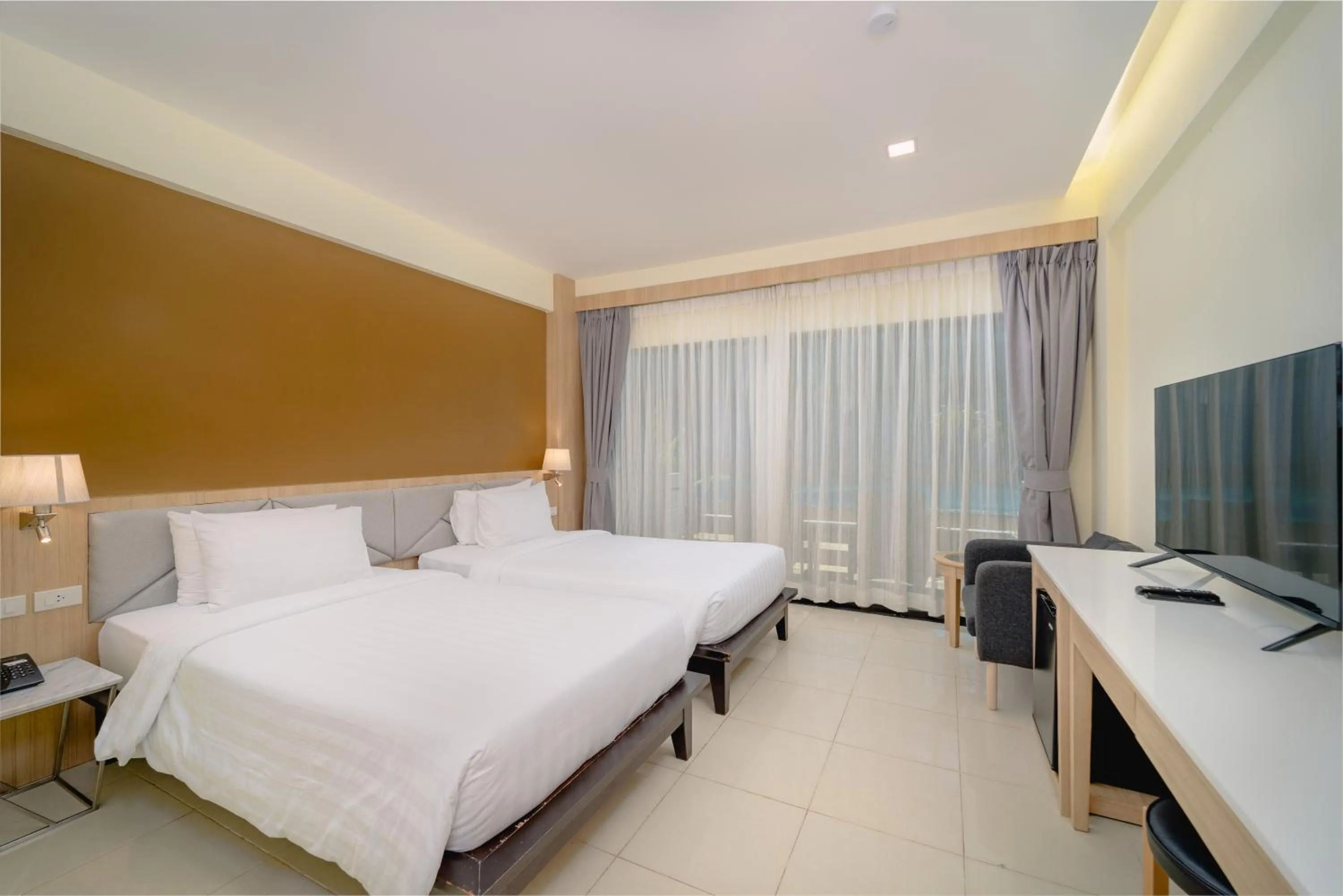 Bed in Aonang Buri Resort
