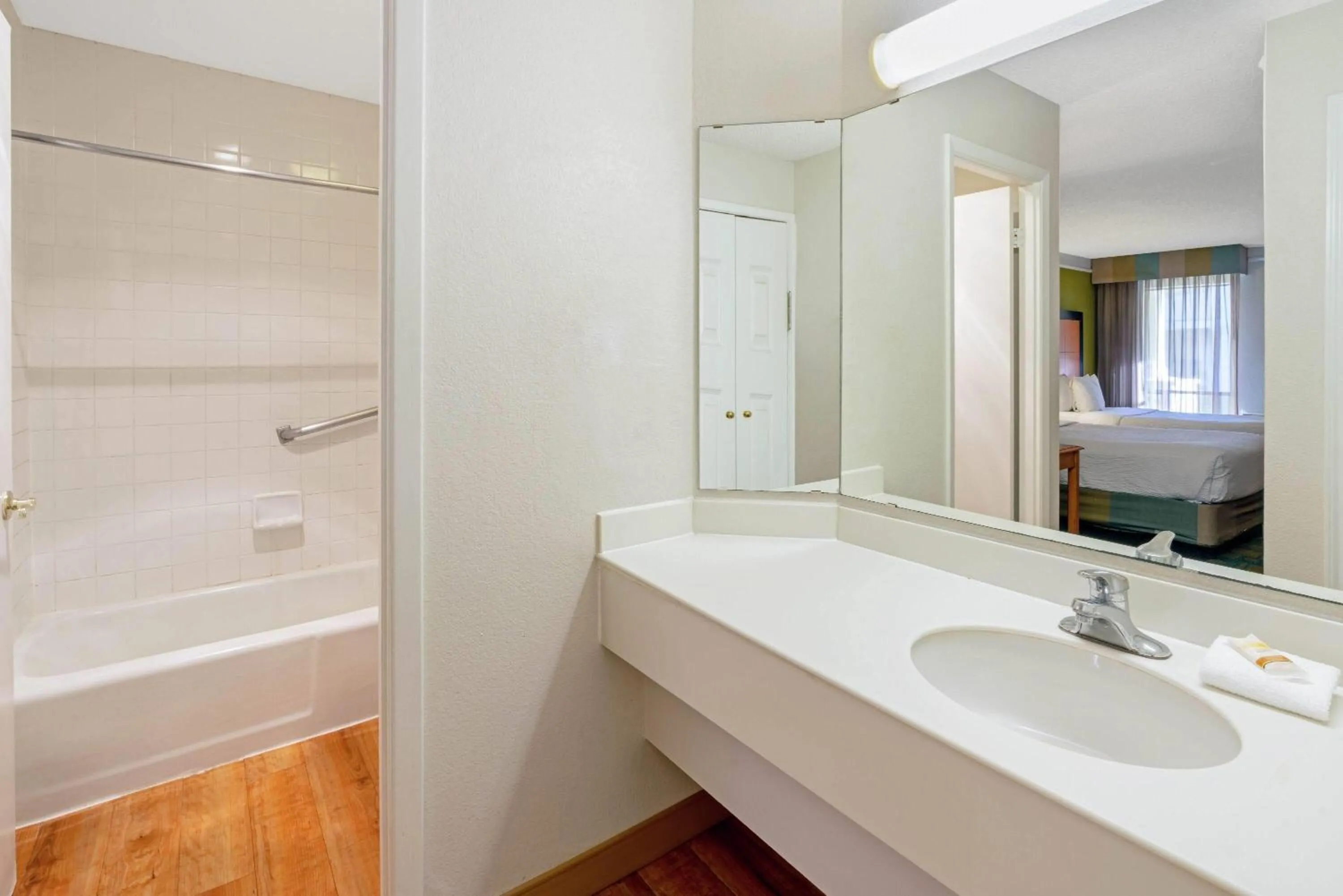 Bathroom in Travelodge by Wyndham Phoenix North