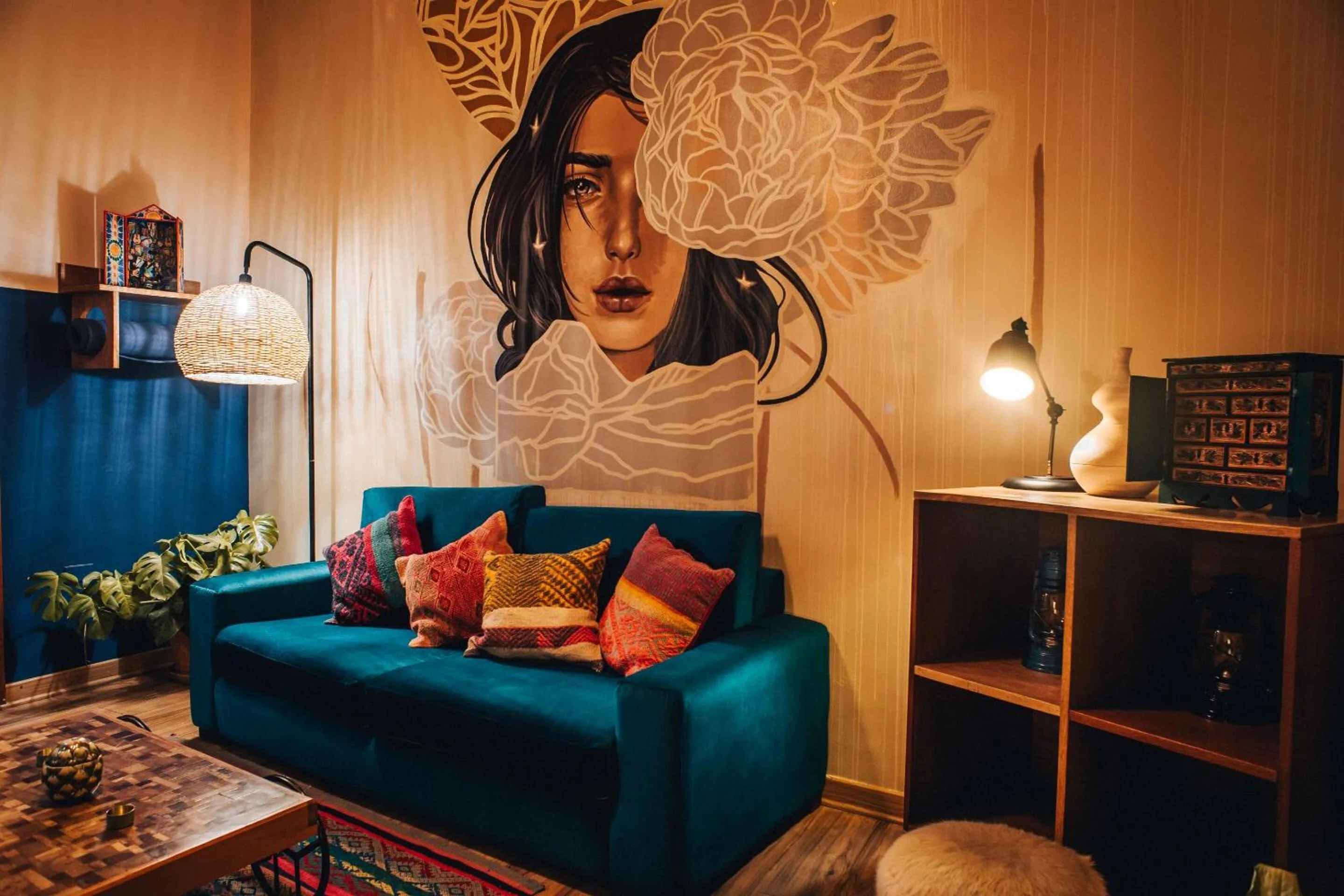 Seating area in Selina Huaraz