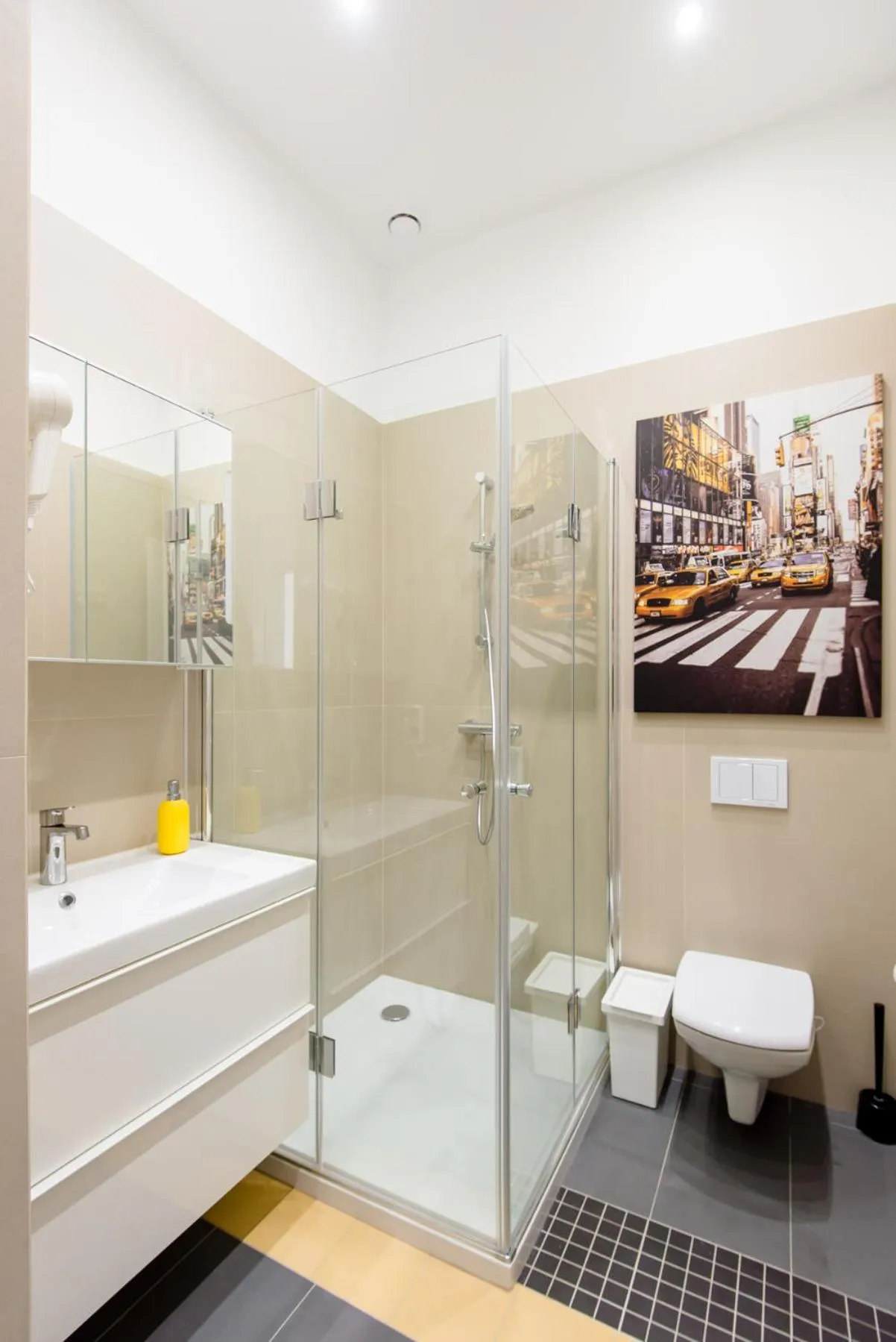 Shower in Bliss Apartments