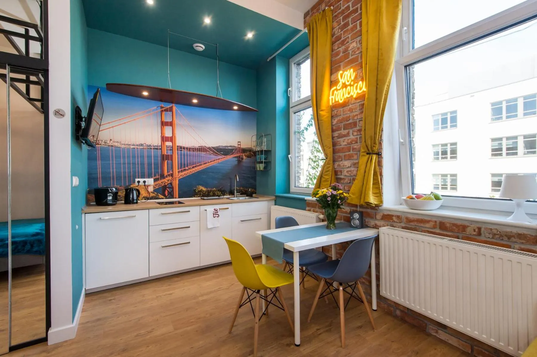 Kitchen or kitchenette in Bliss Apartments