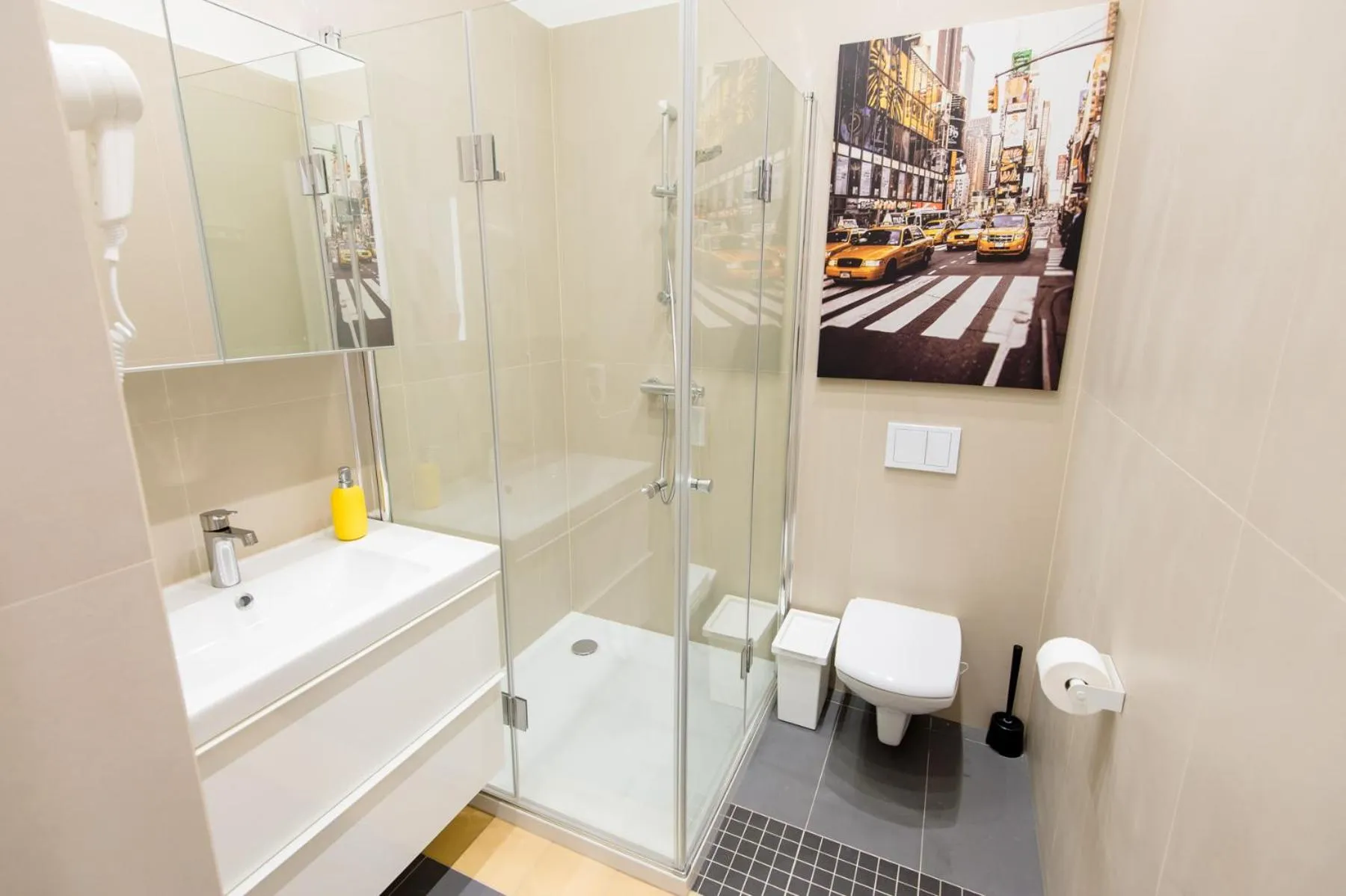 Shower in Bliss Apartments