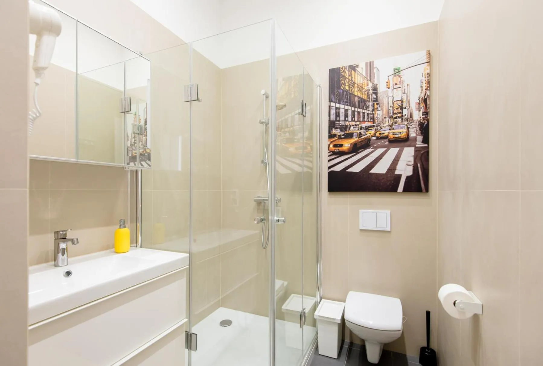 Shower in Bliss Apartments