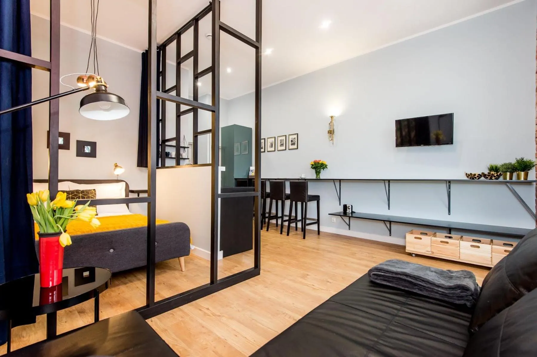 Living room in Bliss Apartments