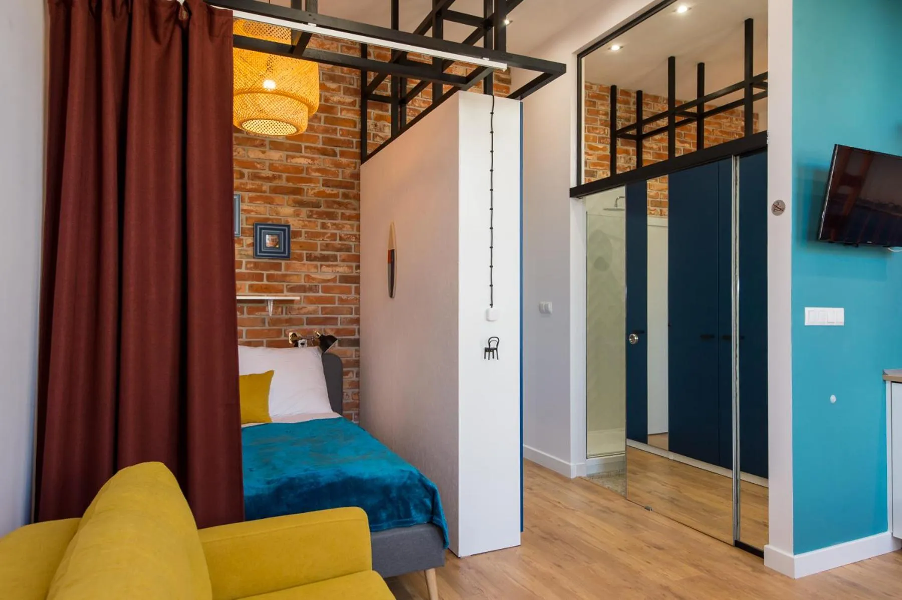 Seating area in Bliss Apartments