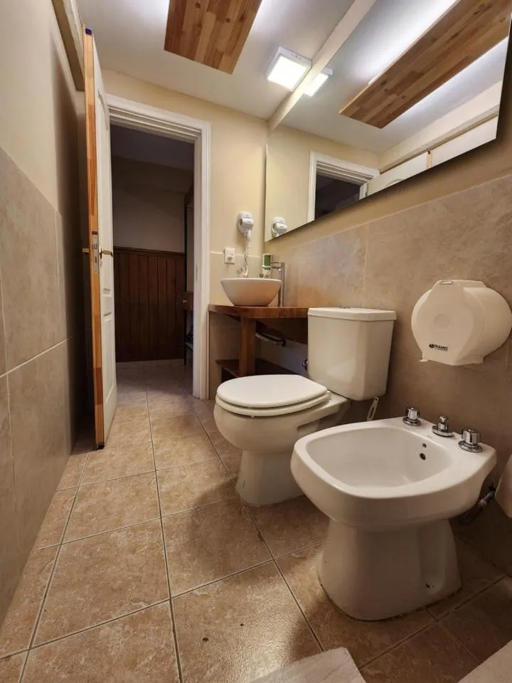 Shower in Del Glaciar Libertador Hotel