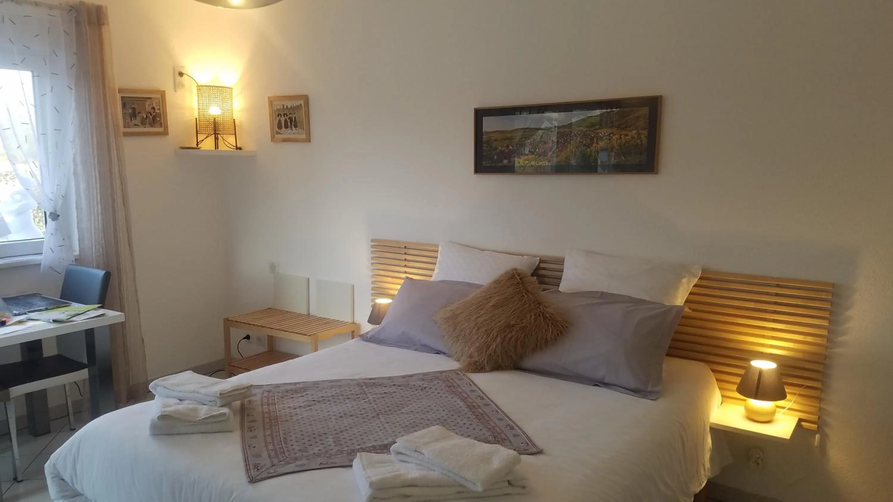 Bed in Les mésanges de l'Ill