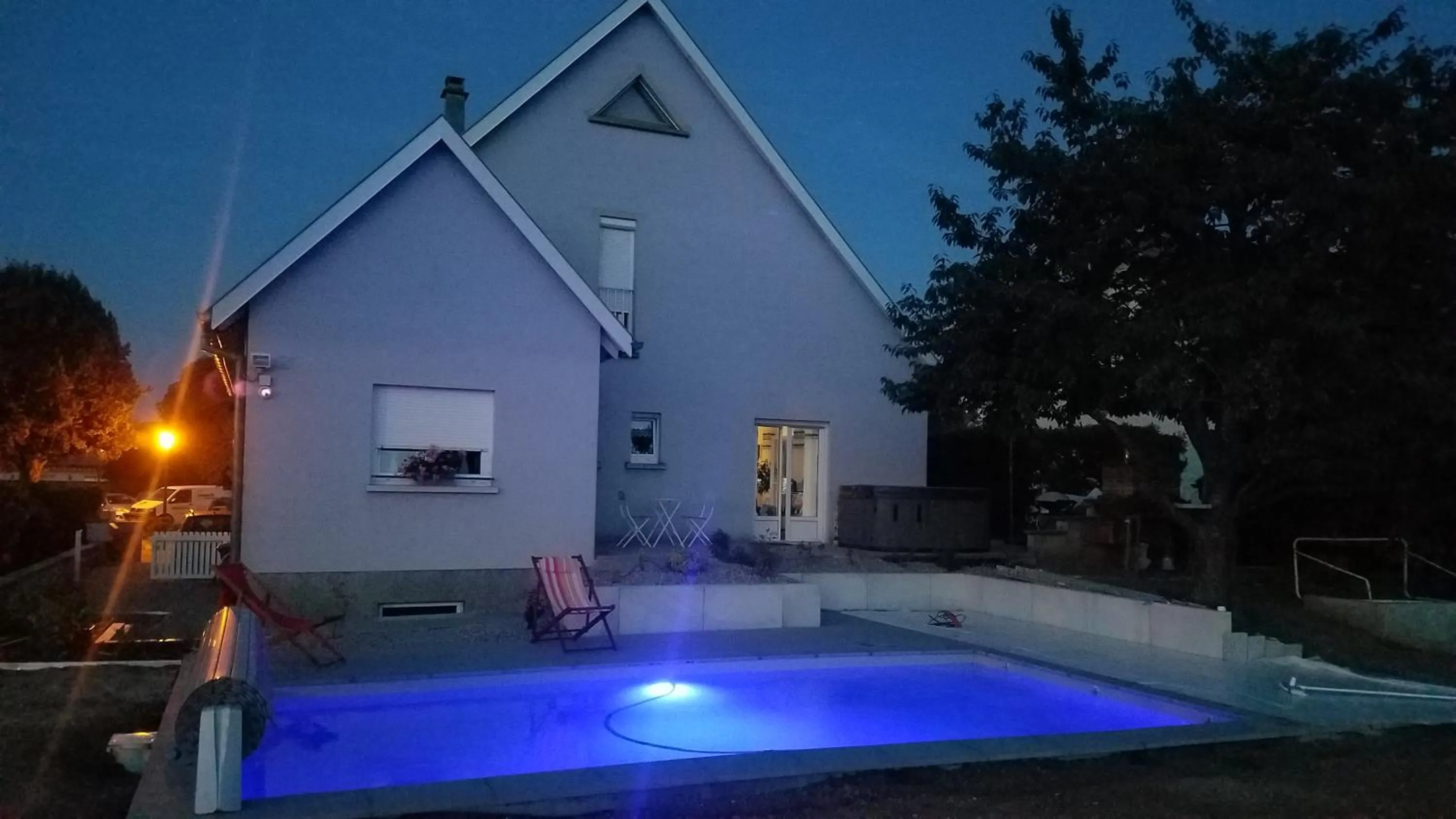 Swimming pool in Les mésanges de l'Ill