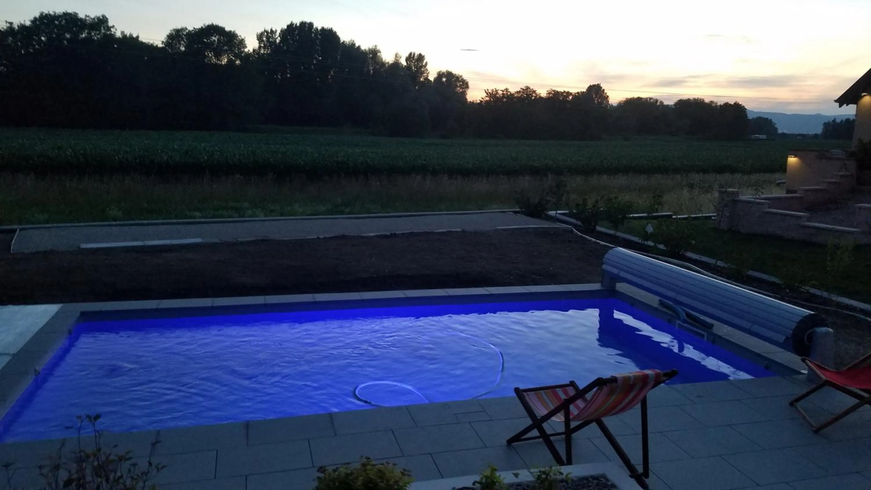 Swimming pool in Les mésanges de l'Ill