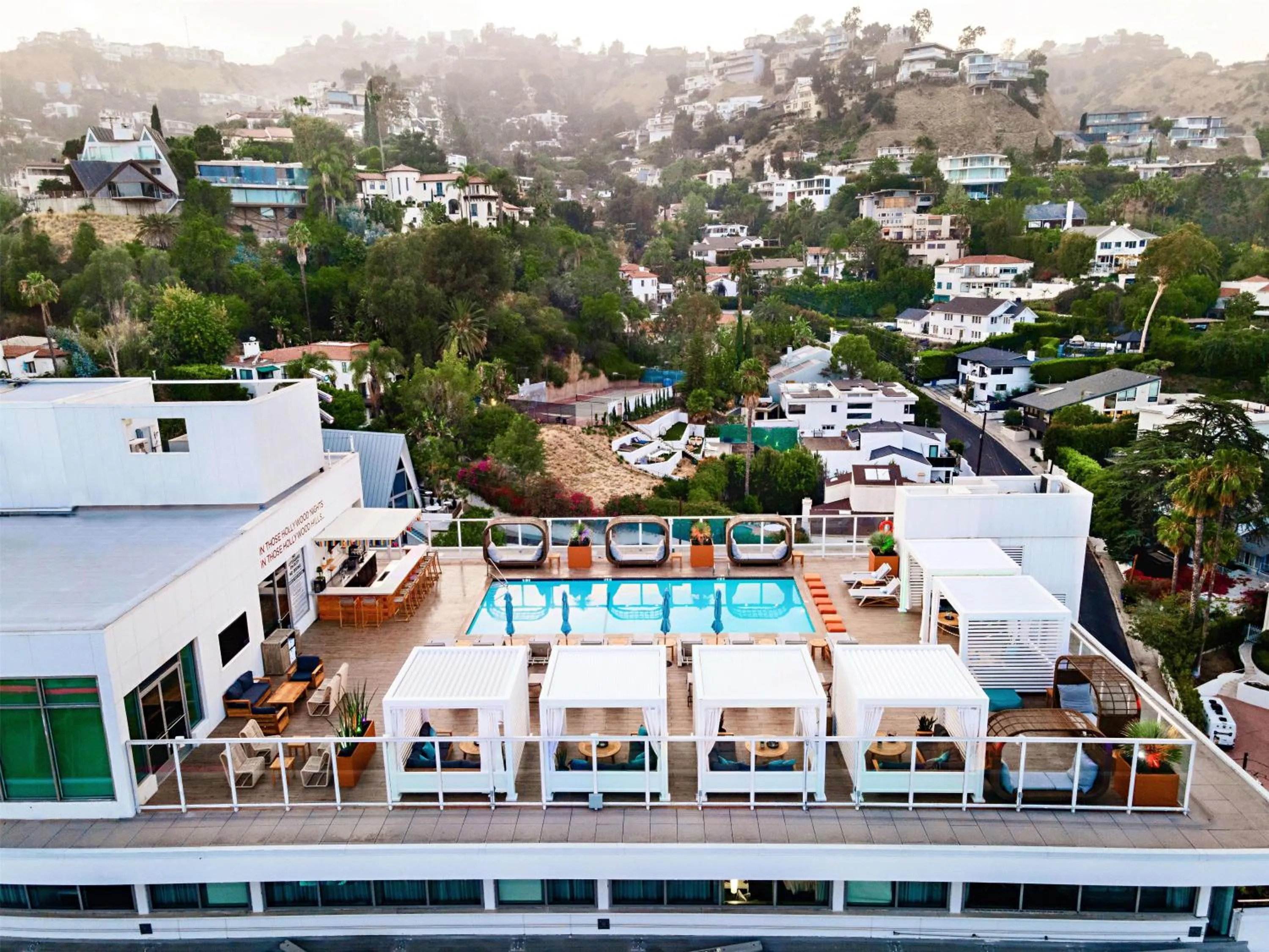 Swimming pool in Andaz West Hollywood, By Hyatt