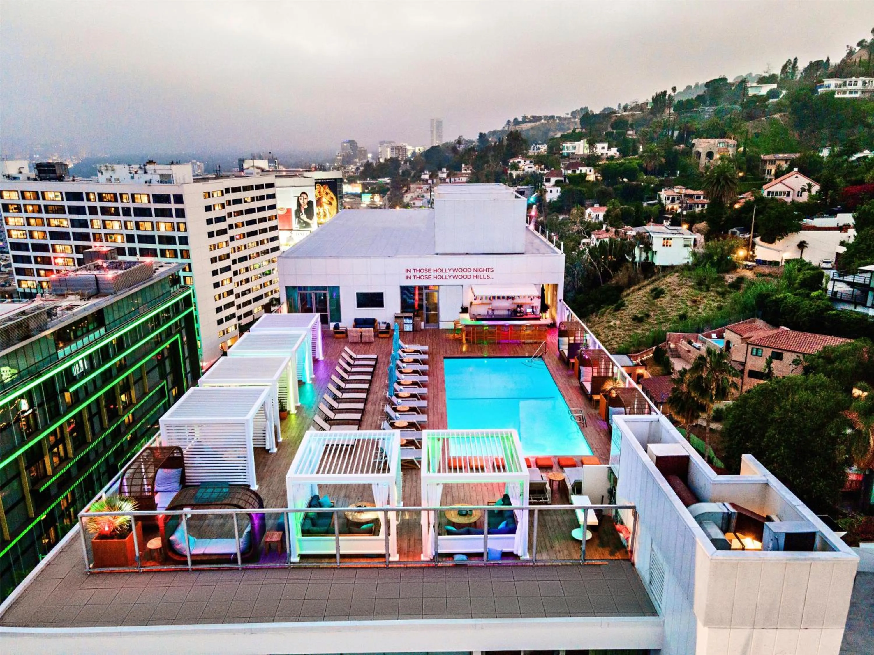 Swimming pool in Andaz West Hollywood, By Hyatt