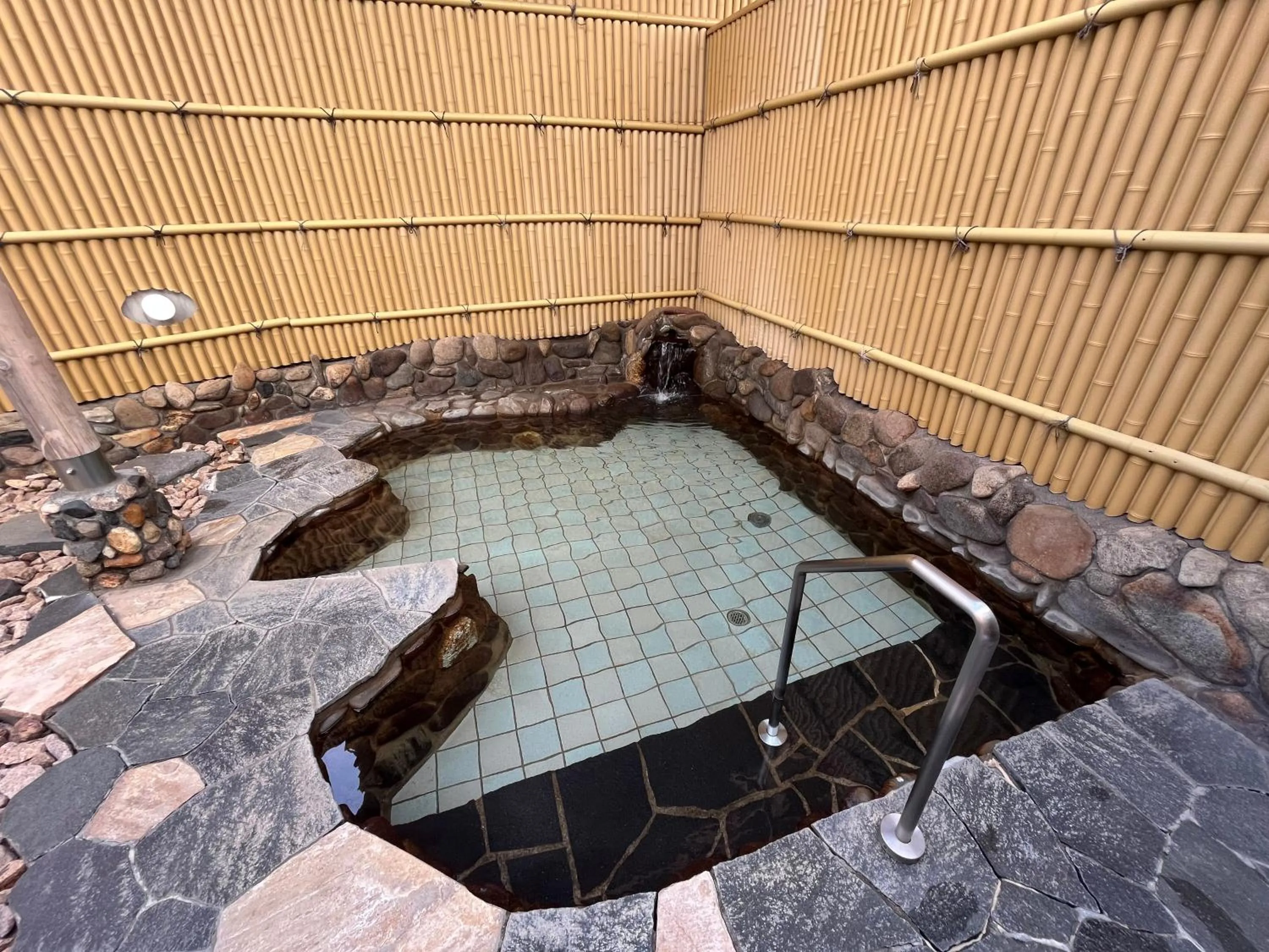 Open Air Bath in Monbetsu Prince Hotel