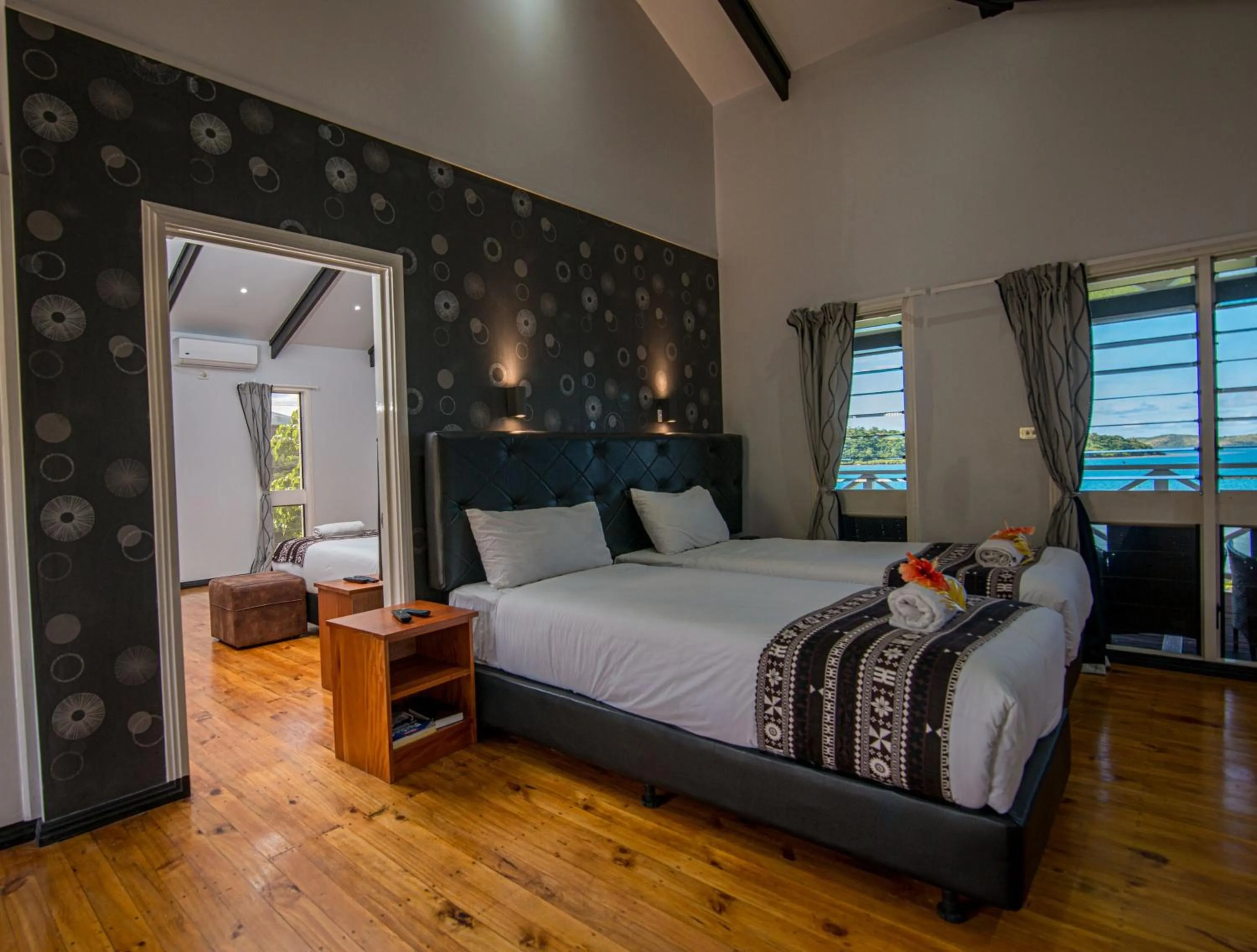 Bed in Dua Dua Beach Resort