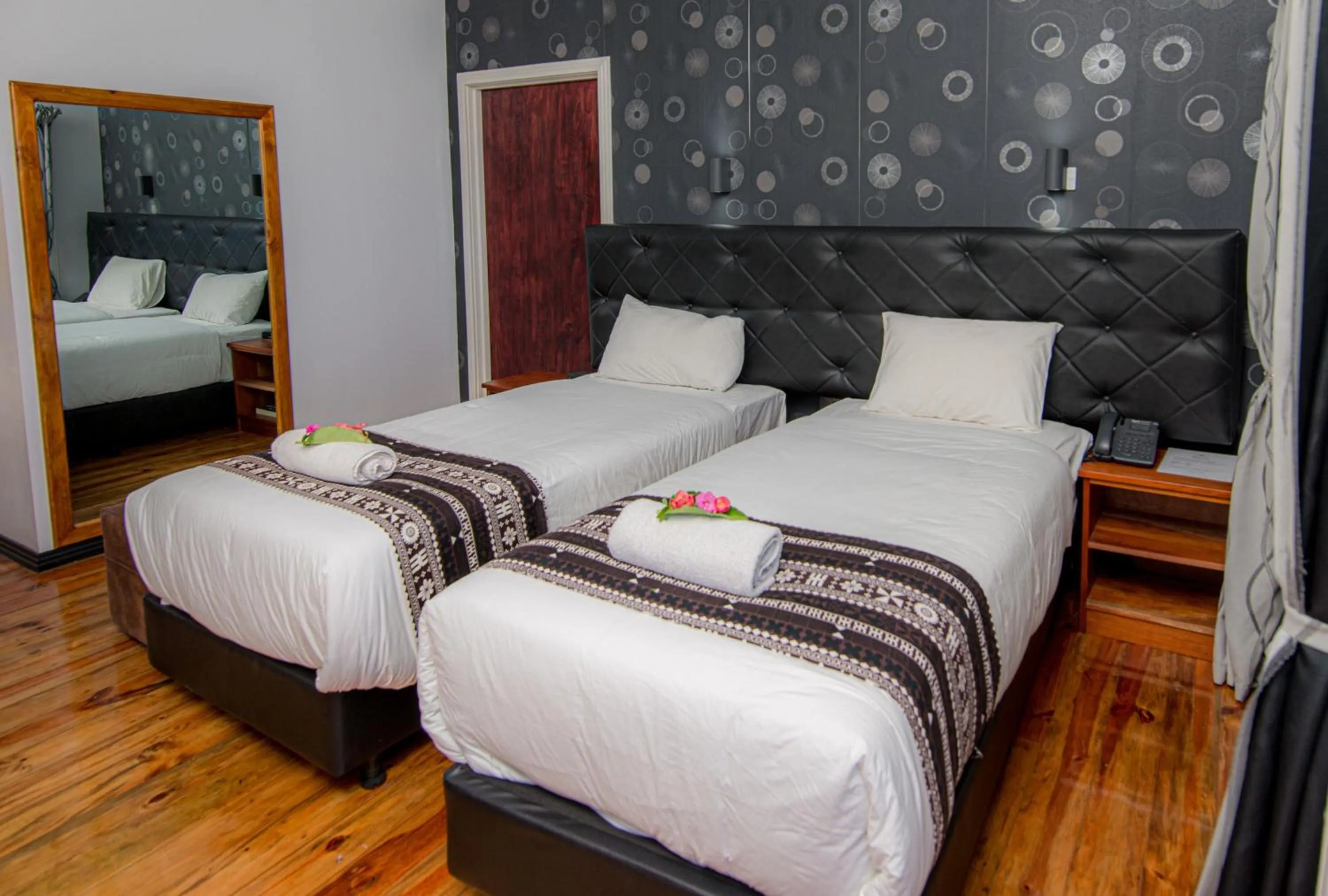 Bed in Dua Dua Beach Resort