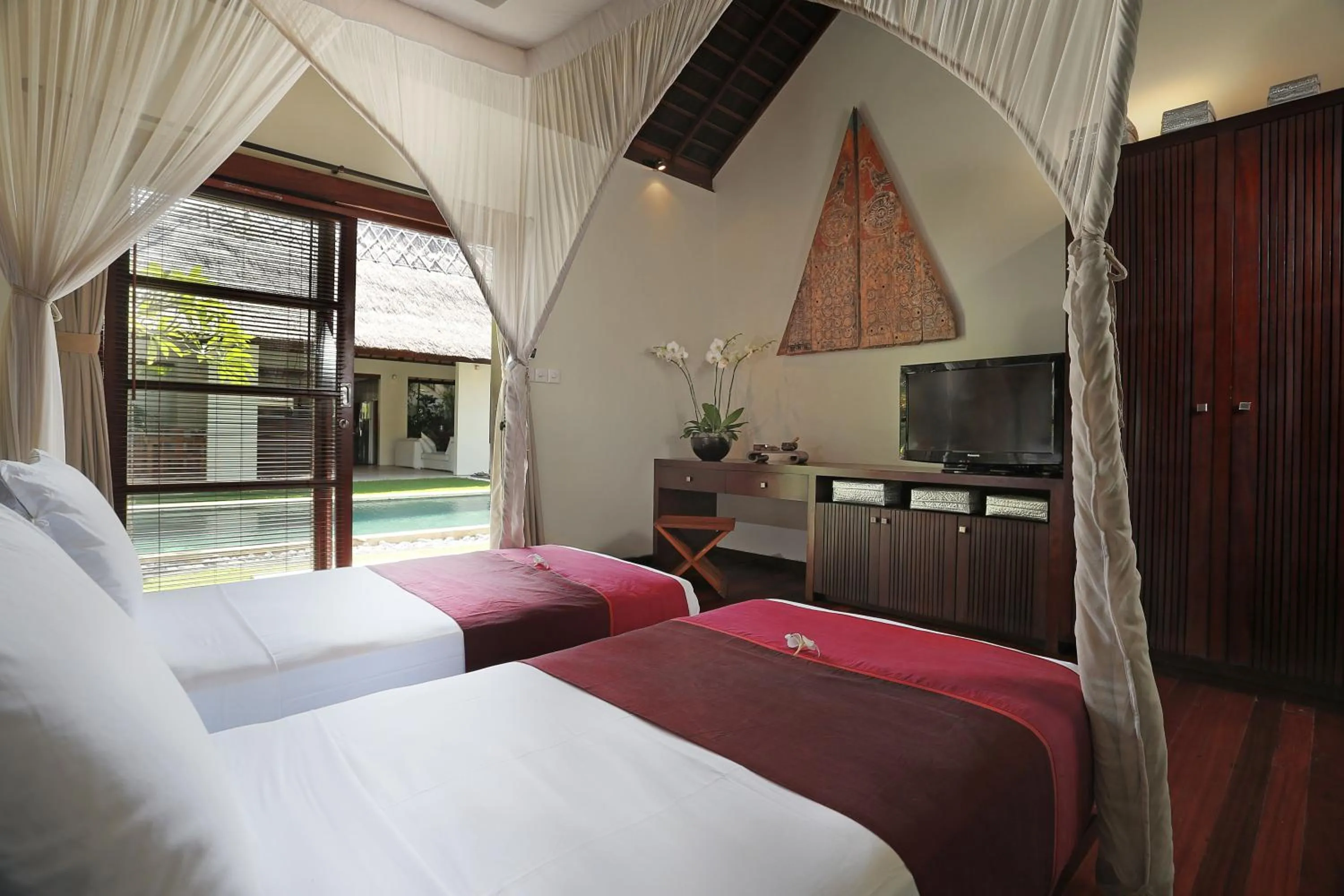 Bed in Villa Bali Asri