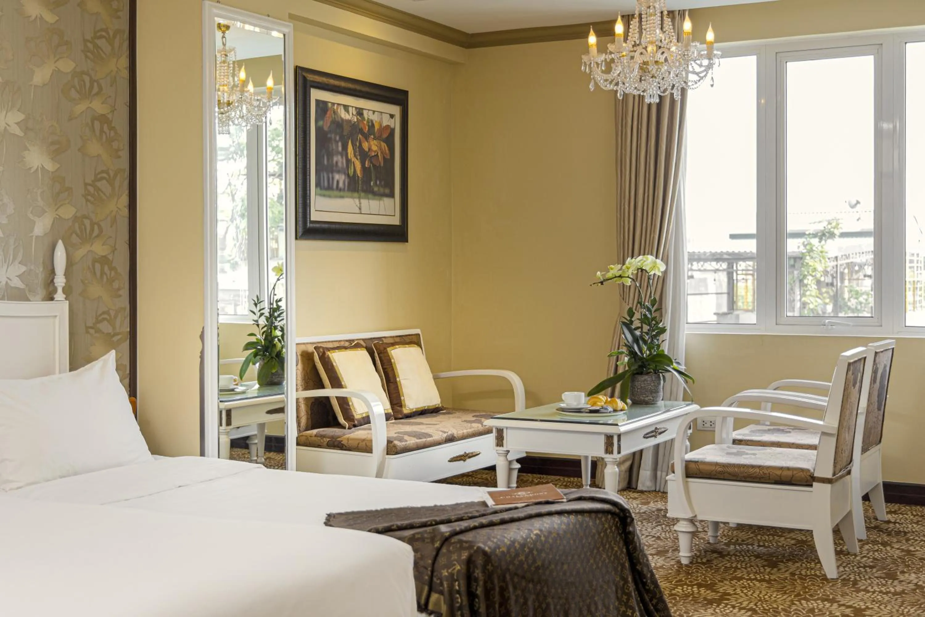 Living room, Bed in Chalcedony Grand Hotel